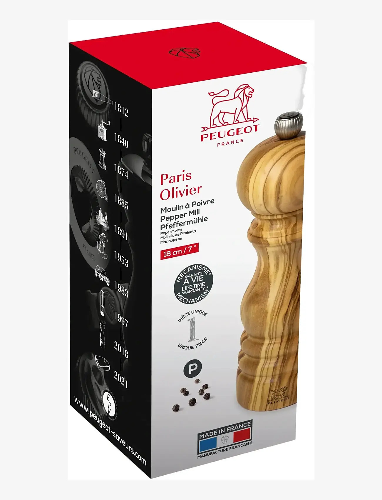 Peugeot - Paris pepper mill olive tree 18cm - salz- & pfefferstreuer - olive tree - 1