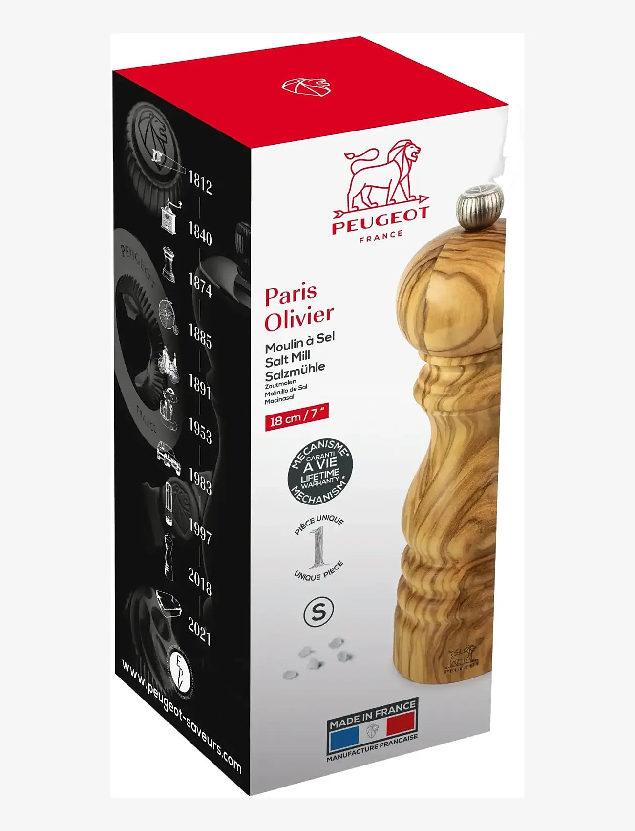 Peugeot - Paris saltkværn oliventræ 18cm - køb efter pris - olive tree - 1