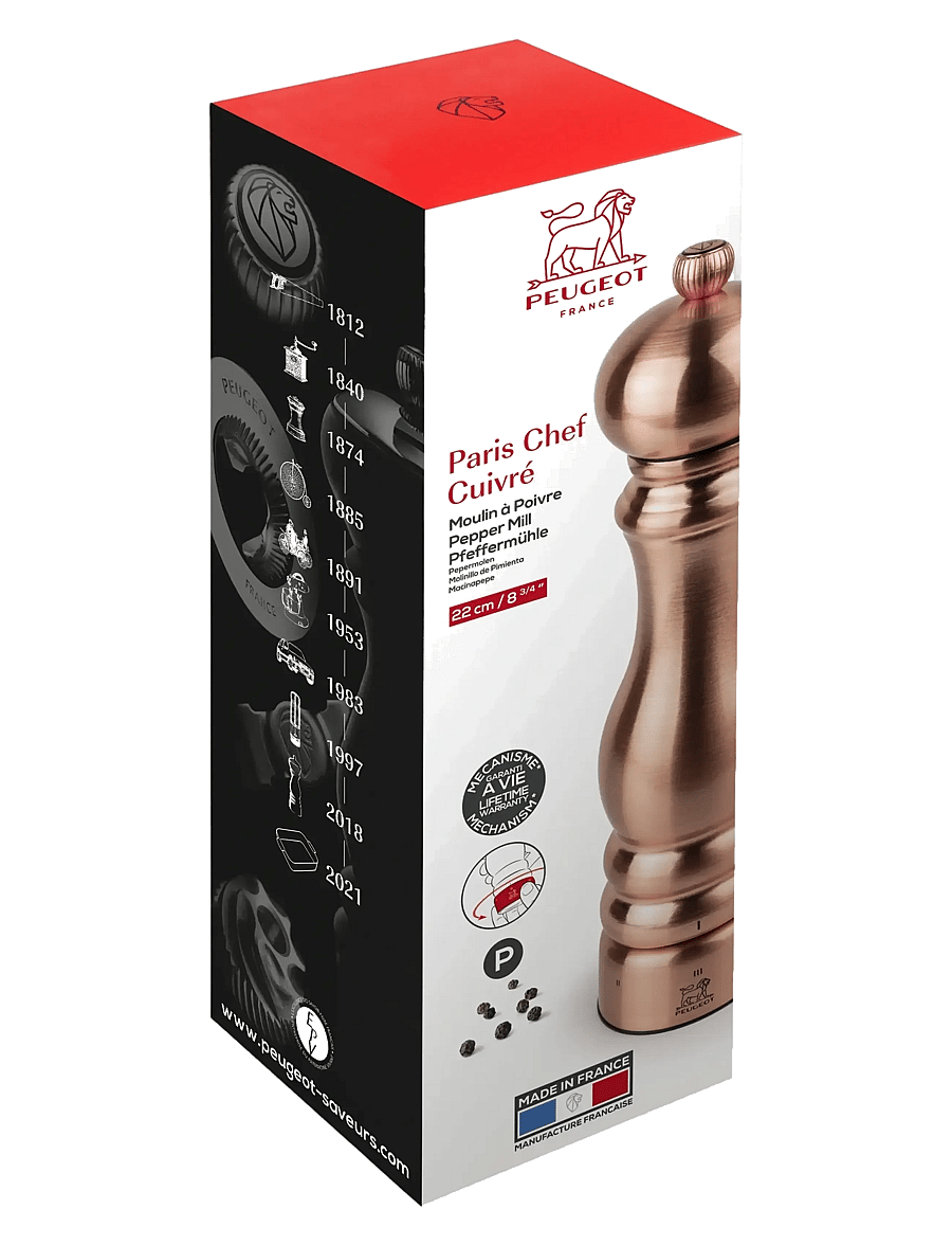 Peugeot - paris chef pepper mill u'select, carbon, 22cm - soola- ja pipraveskid - carbon - 1