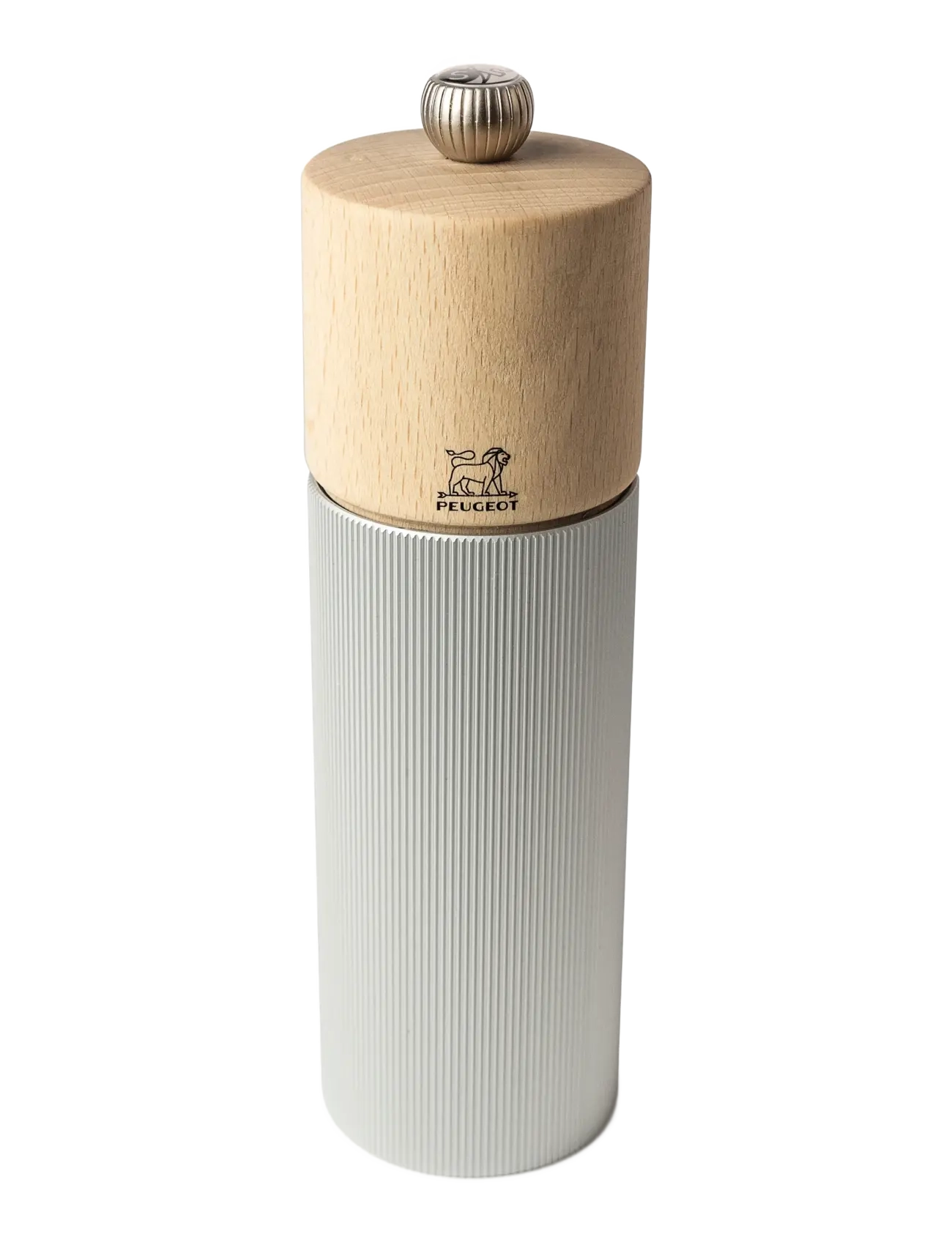 Peugeot Line Natur Aluminium saltkværn 12cm - Mühlen - ALUMINIUM & NATURE / silver