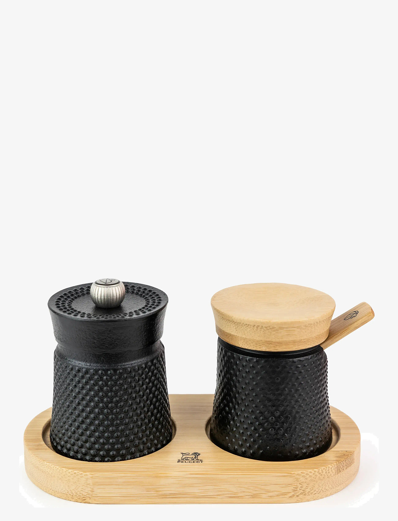Peugeot - Bali Cast Iron Pepper Mill and Salt Dispenser Set - soola- ja pipraveskid - black - 0