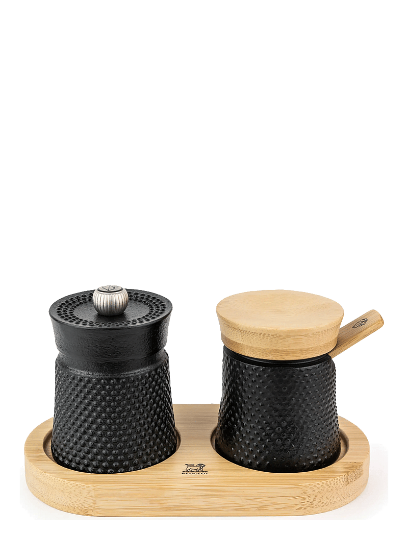 Peugeot - Bali Cast Iron Pepper Mill and Salt Dispenser Set - soola- ja pipraveskid - black - 0