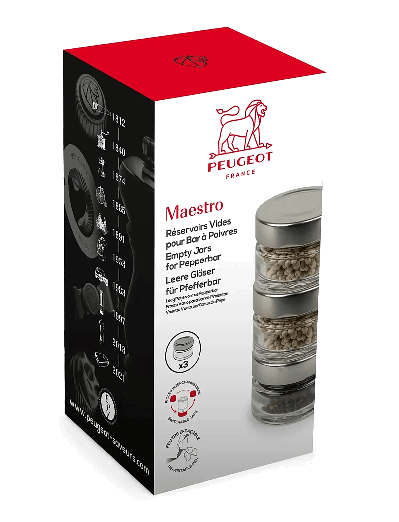 Peugeot - Set of 3 maestro glasses - säilituspurgid - glass - 1