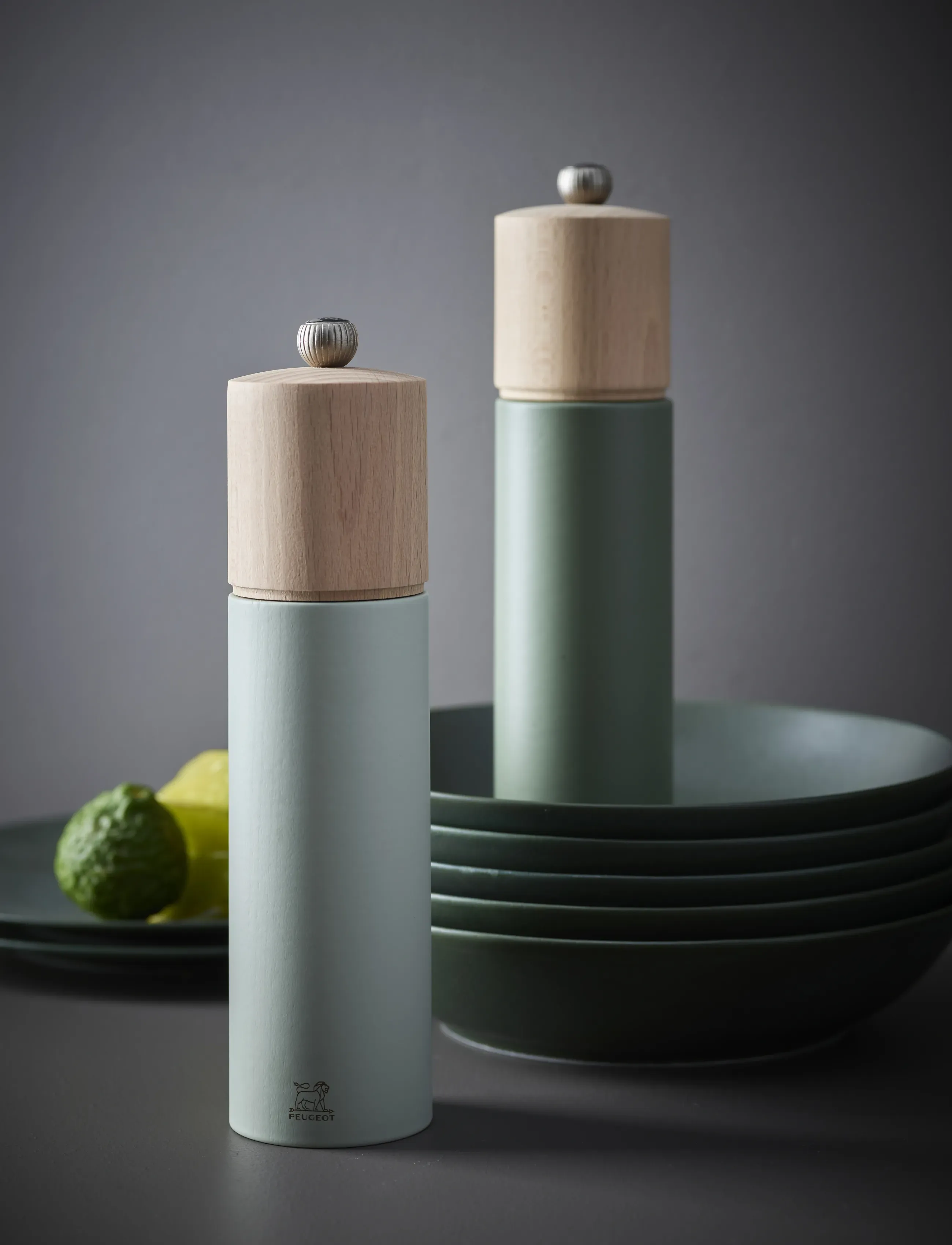 Peugeot Boreal Saltkværn Sage Green 21 Cm, cm, Grinders, Grün - Spice Homeware
