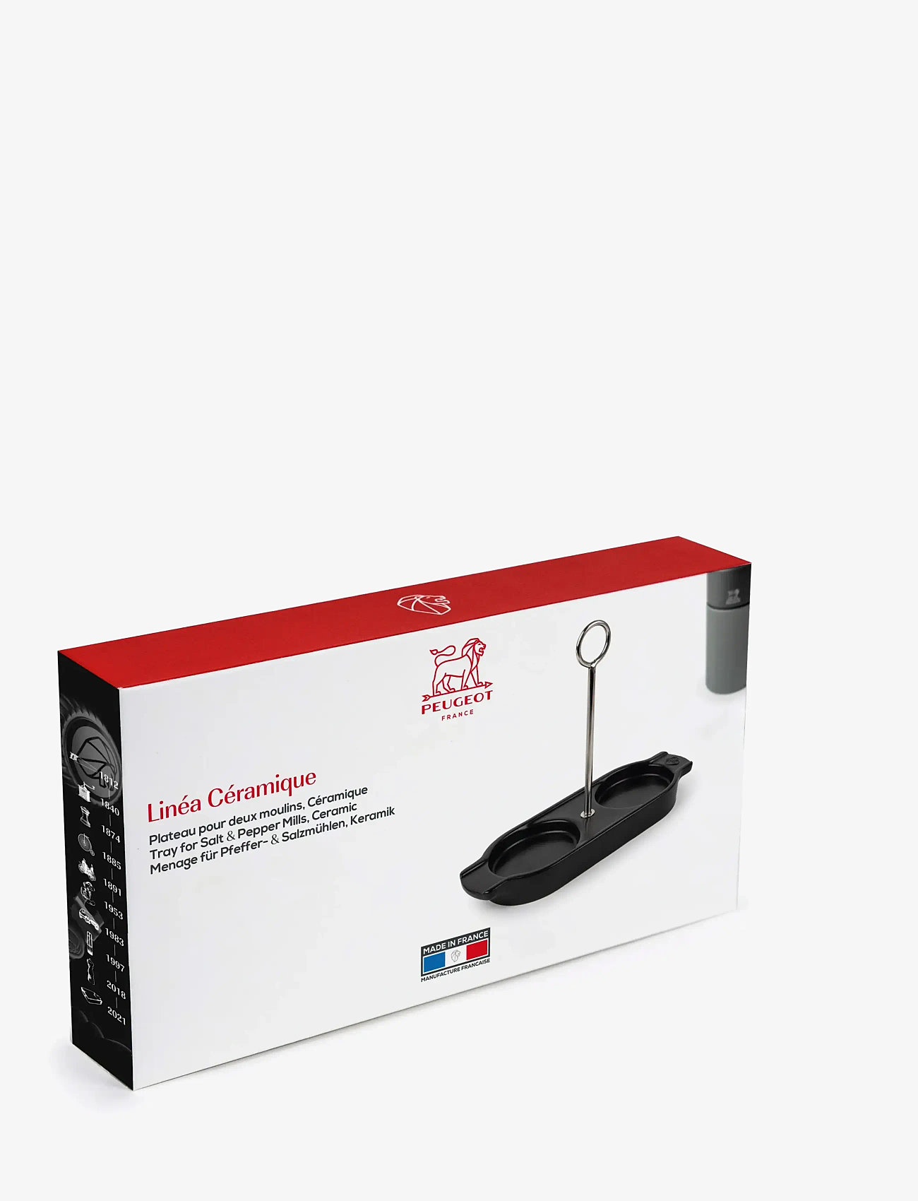 Peugeot - Linea ceramic tray with handle, satin black - brickor - satin black - 1