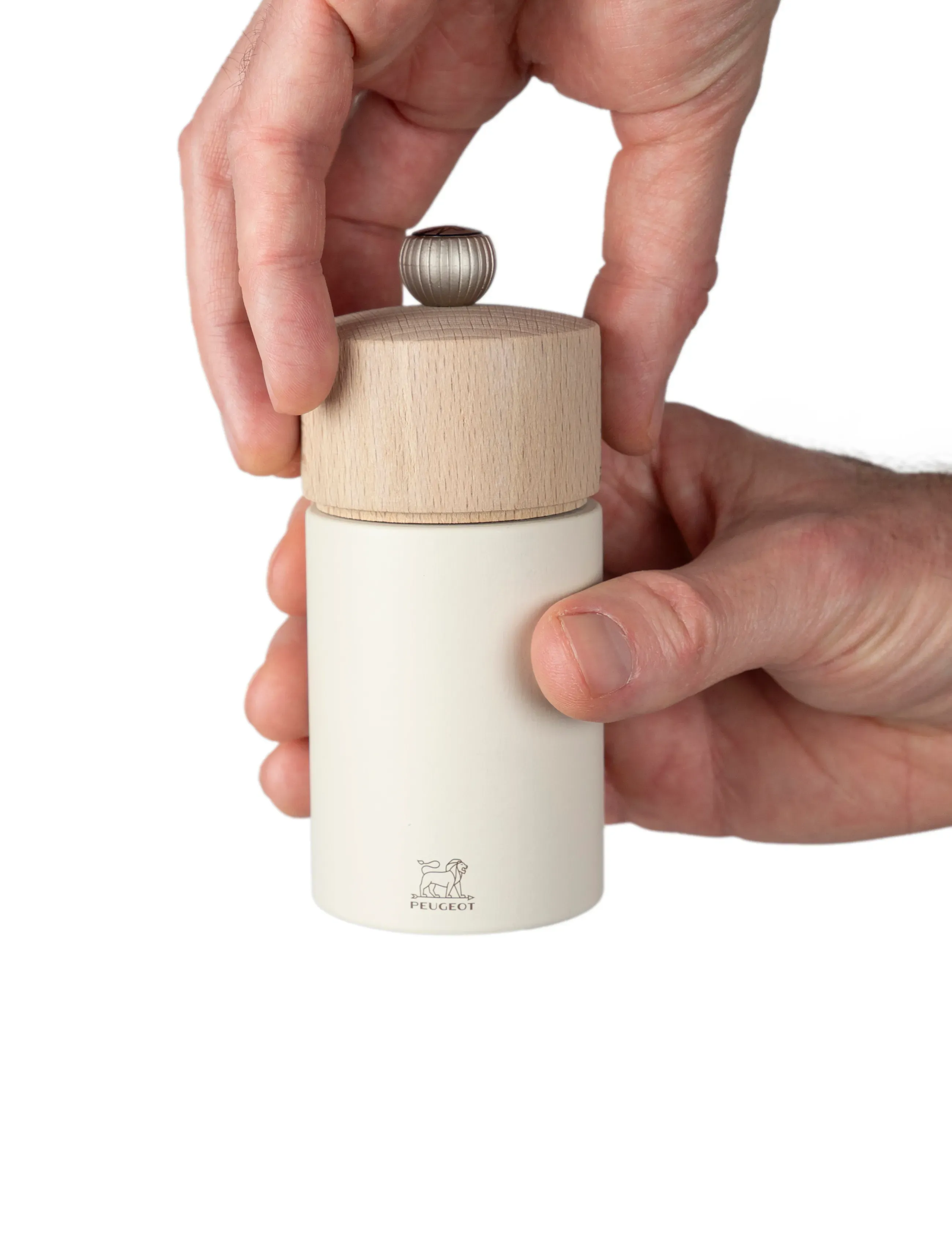 Peugeot Boreal Saltkværn Feather White 12 Cm, cm, Grinders, Creme - Spice Homeware