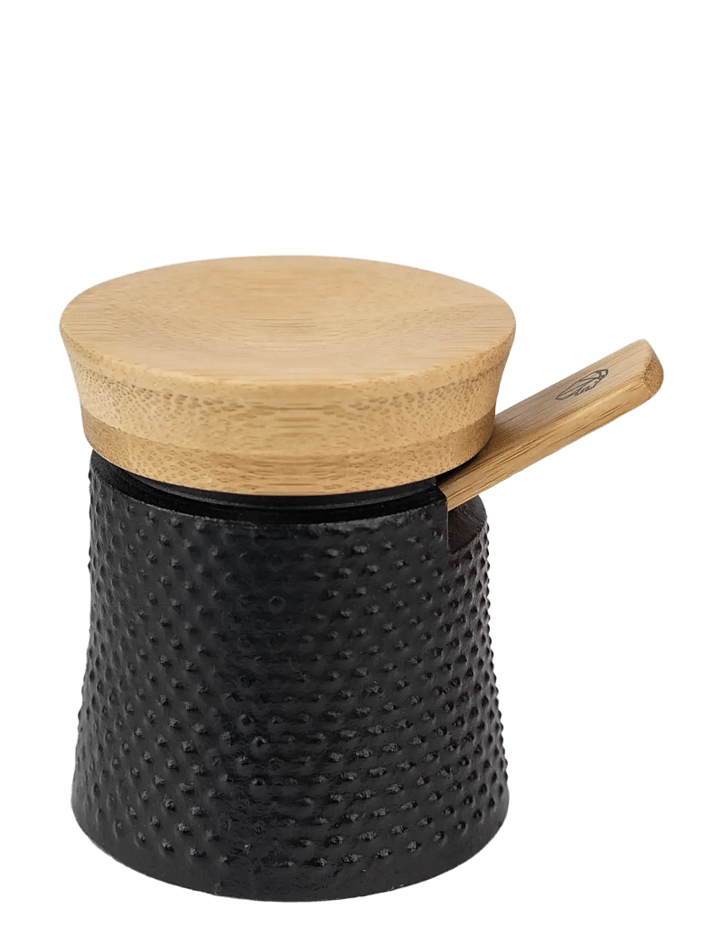 Peugeot - Bali Saltkar Sort Støbejern - kitchen jars - black - 0