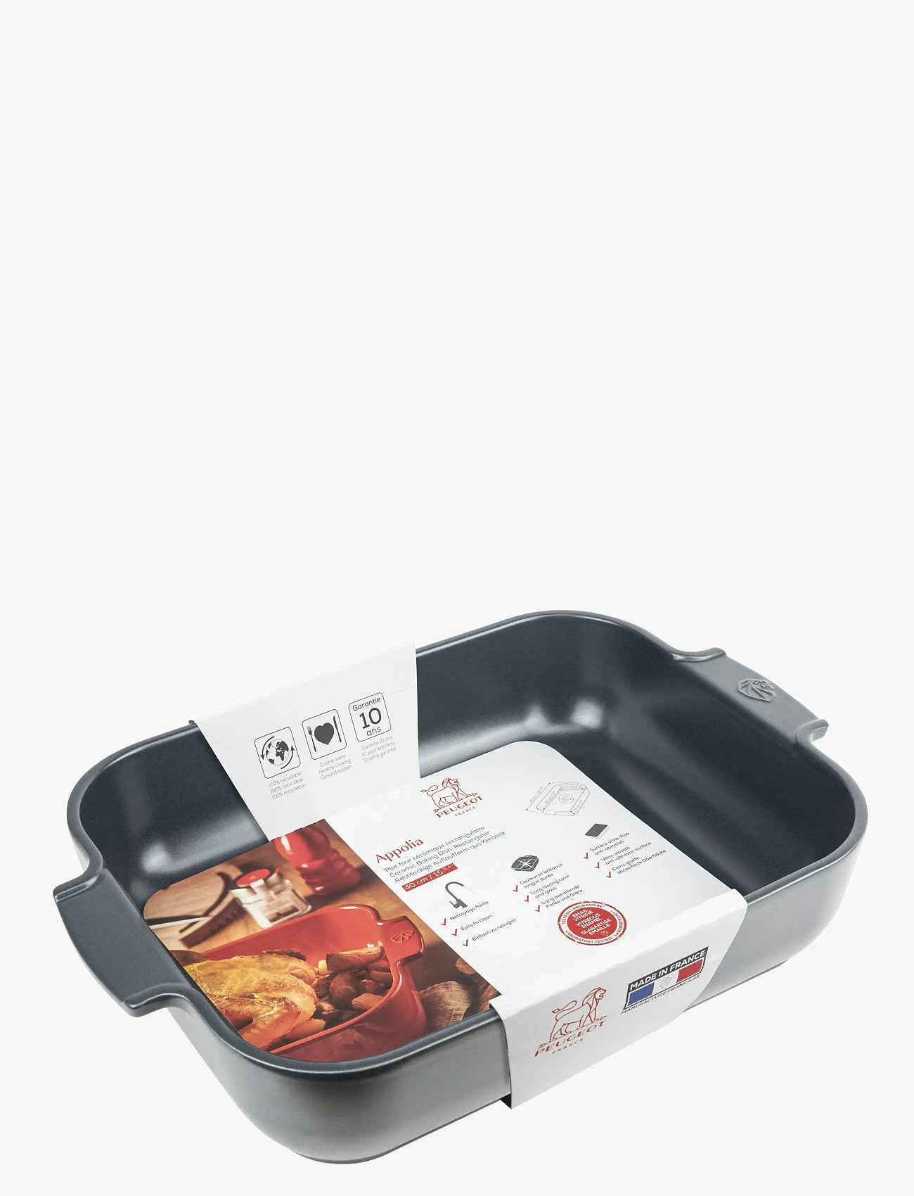 Peugeot - Appolia Keramisk Rektangulær Mat sort 40 cm - valentinsgaver - slate - 1