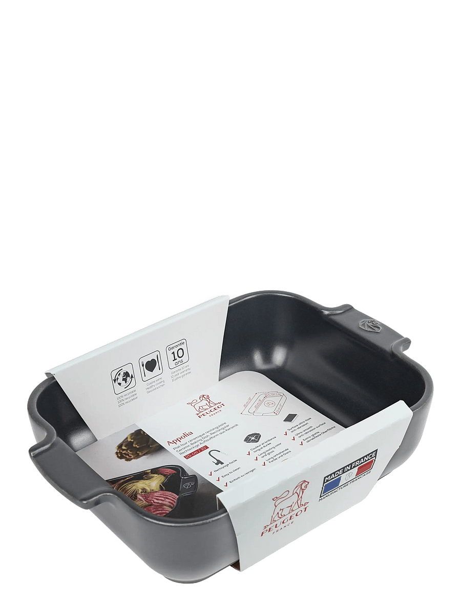 Peugeot - Appolia Keramisk Rektangulær 25 cm Mat sort - ofenformen - slate - 1