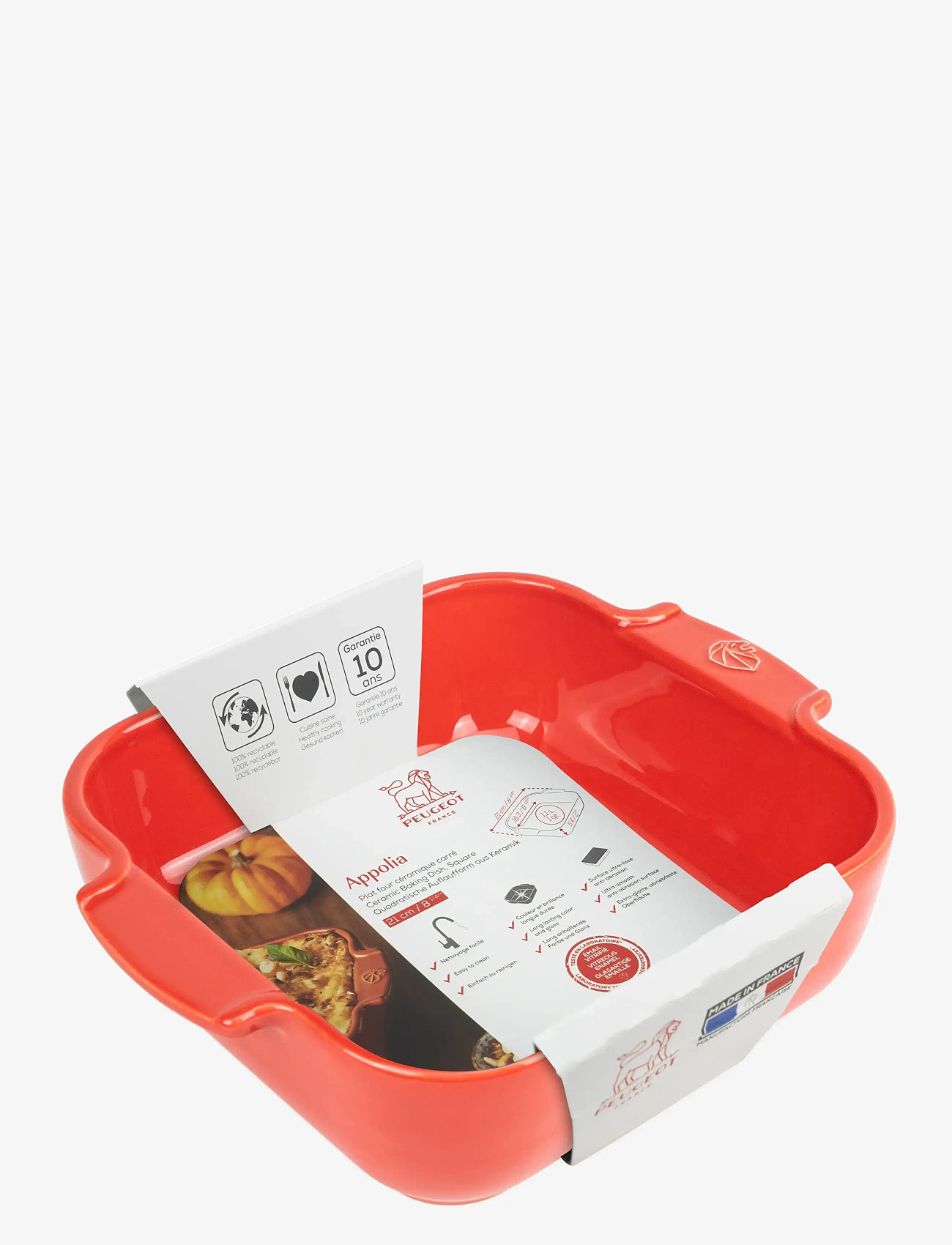 Peugeot - Appolia Ceramic Square - brödformar - red - 1