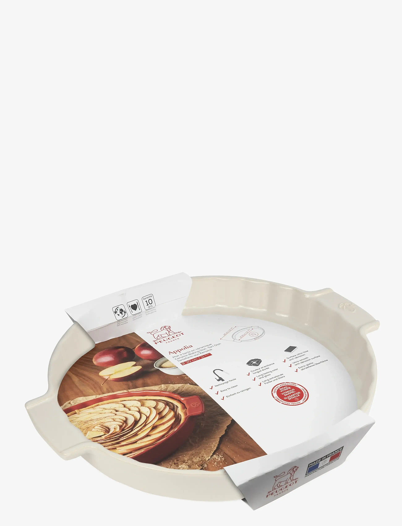 Peugeot - Appolia keramisk tærtefad cremehvid 30 cm - pirukavormid - ecru - 1