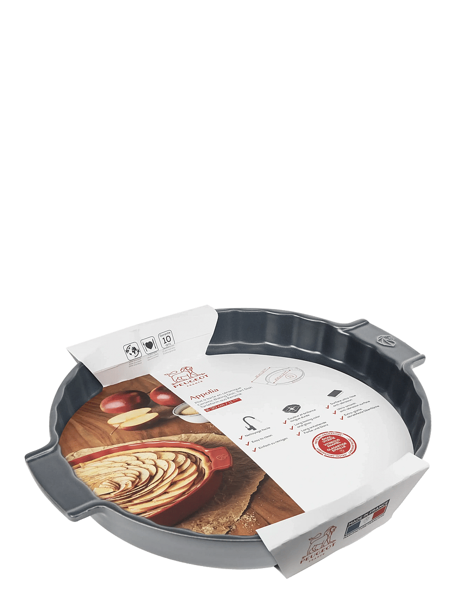 Peugeot - Appolia keramisk tærtefad Mat sort 30 cm - kuchenformen - slate - 1