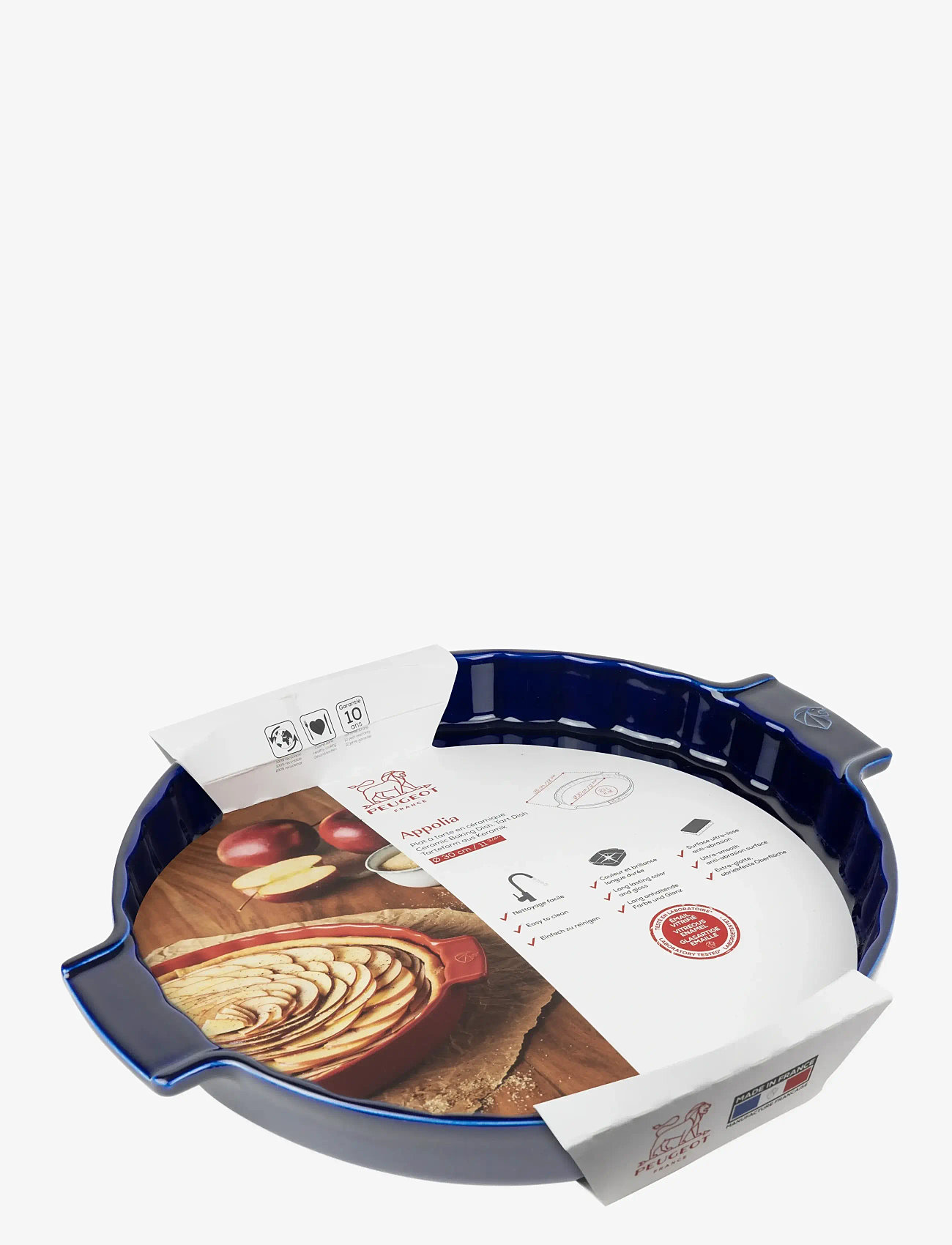 Peugeot - Appolia keramisk tærtefad blå 30 cm - kuchenformen - blue - 1