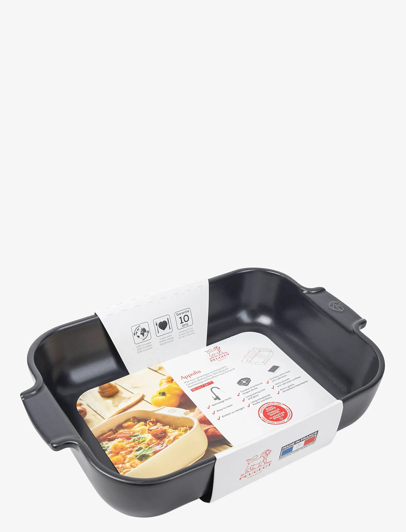 Peugeot - Appolia Rektangulært ovnfad 36 cm Mat sort - valentines day gifts - slate - 1