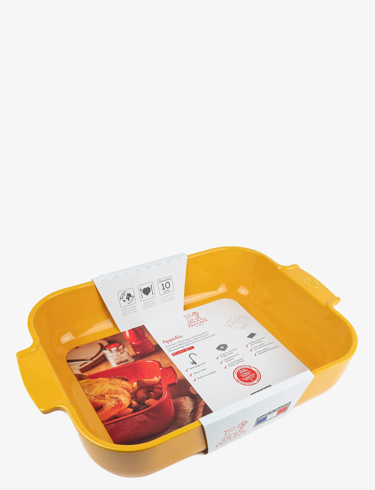 Peugeot - Appolia Rektangulært ovnfad 40 cm safrangul - valentinsgaver - saffron yellow - 1