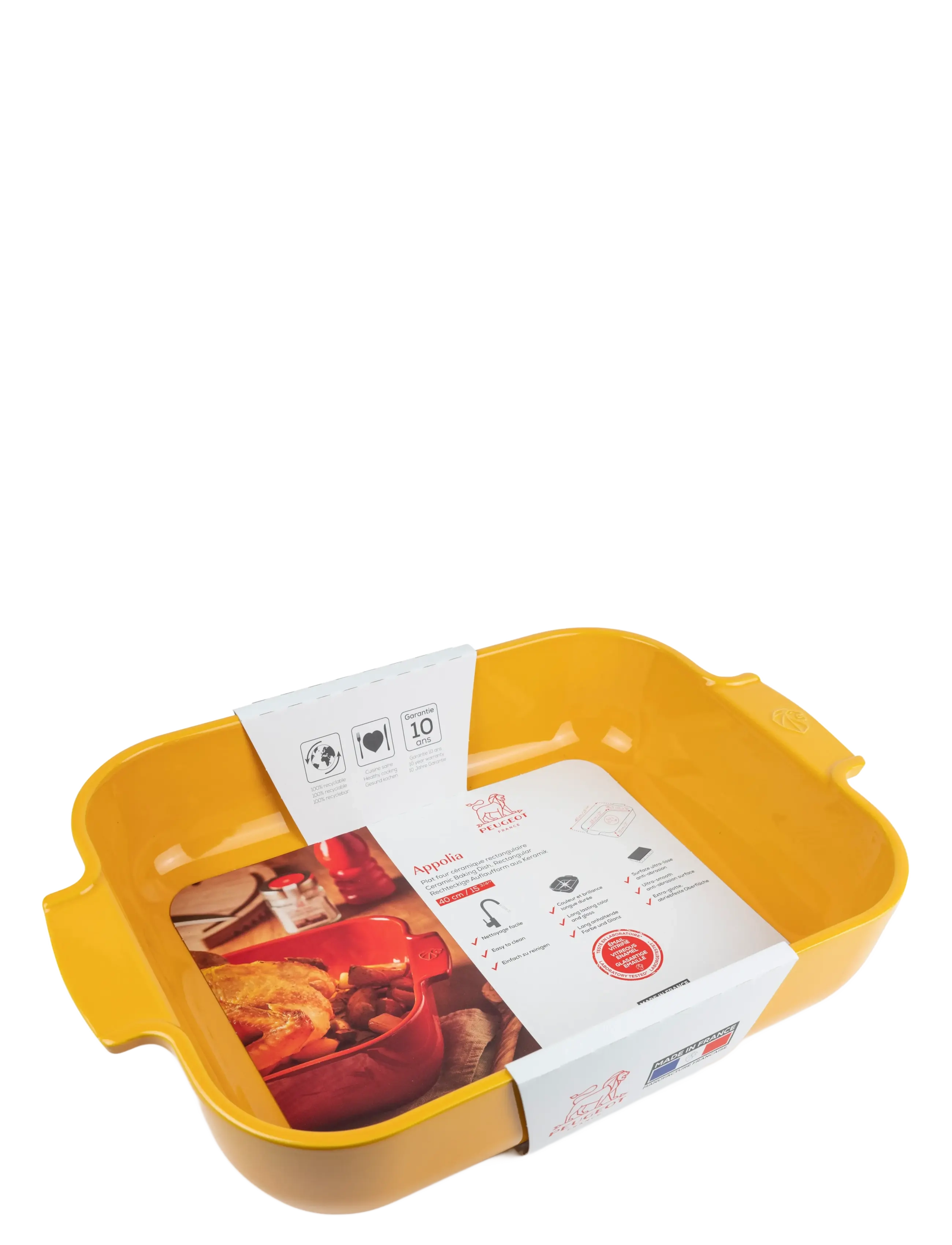 Peugeot - Appolia Rektangulært ovnfad 40 cm safrangul - valentines day gifts - saffron yellow - 1