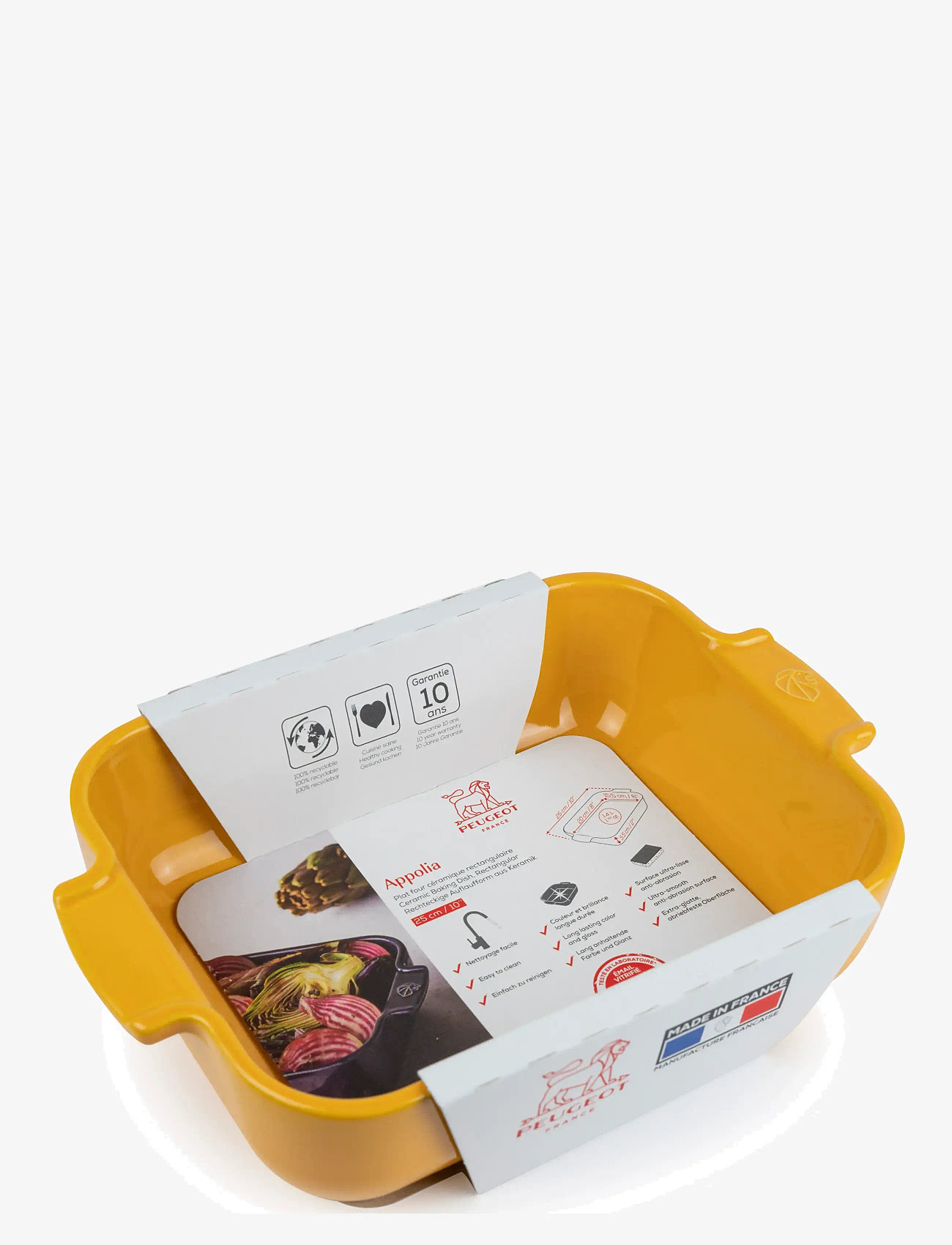 Peugeot - Appolia Square oven dish 21 cm saffron yellow - shop by price - saffron yellow - 1