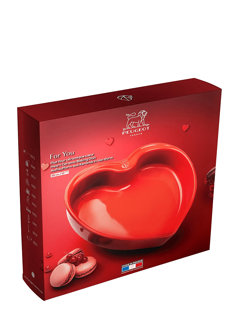 Peugeot - Appolia Flat Heart Large Red - moules pour petits gâteaux et muffins - red - 1