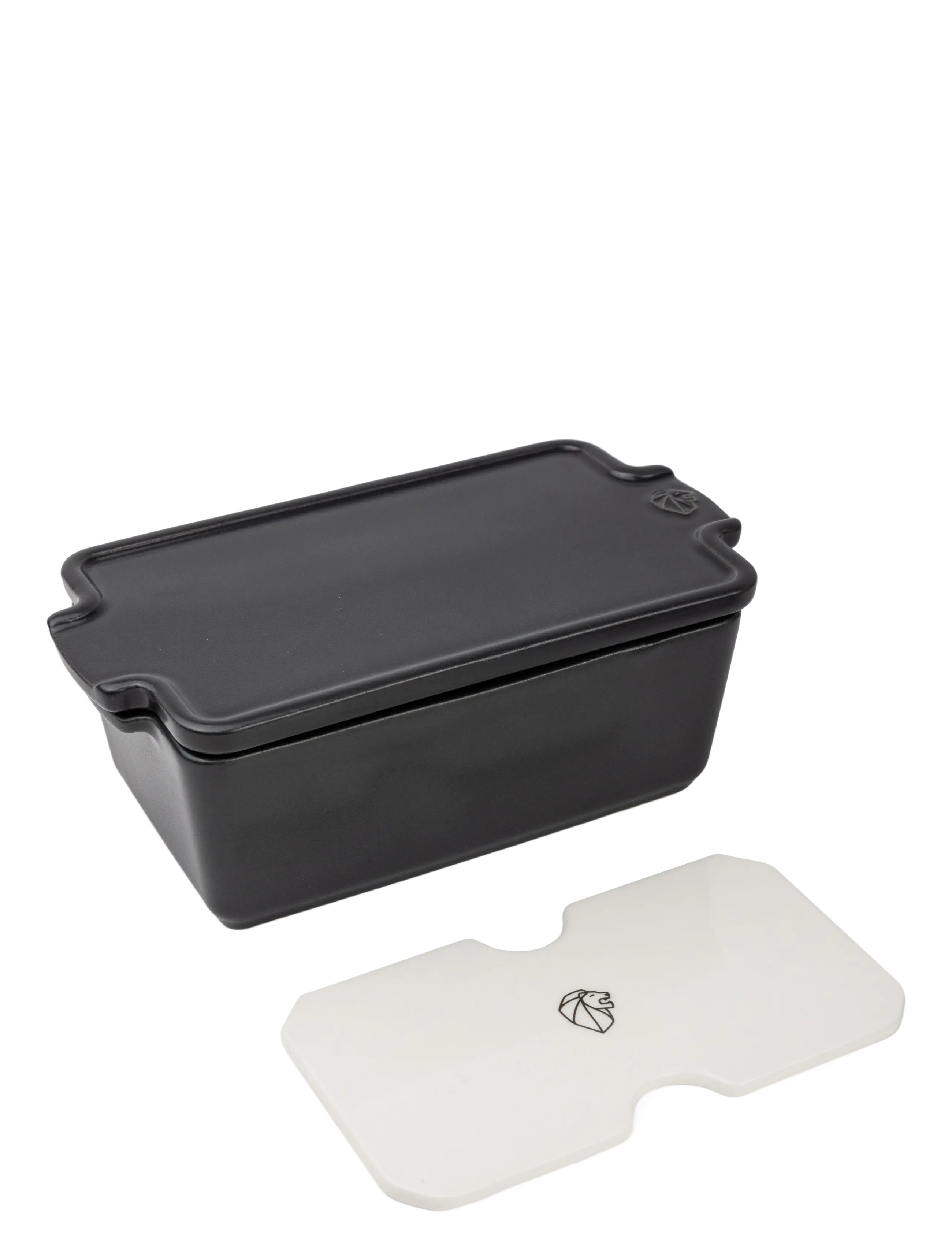 Peugeot - Appolia Terrine med låg & presse, mat sort - ovnfaste fade - slate - 1