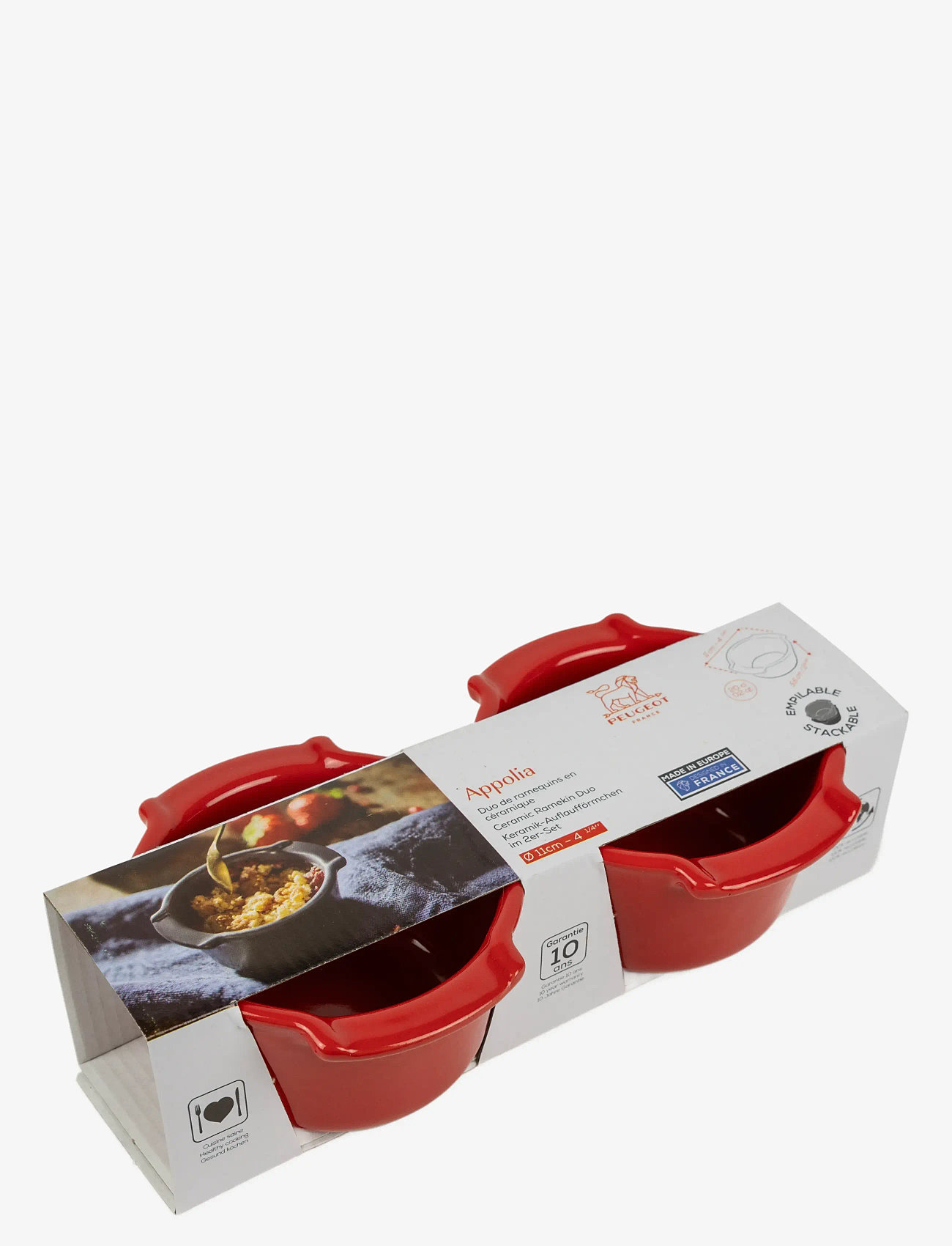 Peugeot - Appolia Duo Ramekin 11 cm Rød - gryder - red - 1
