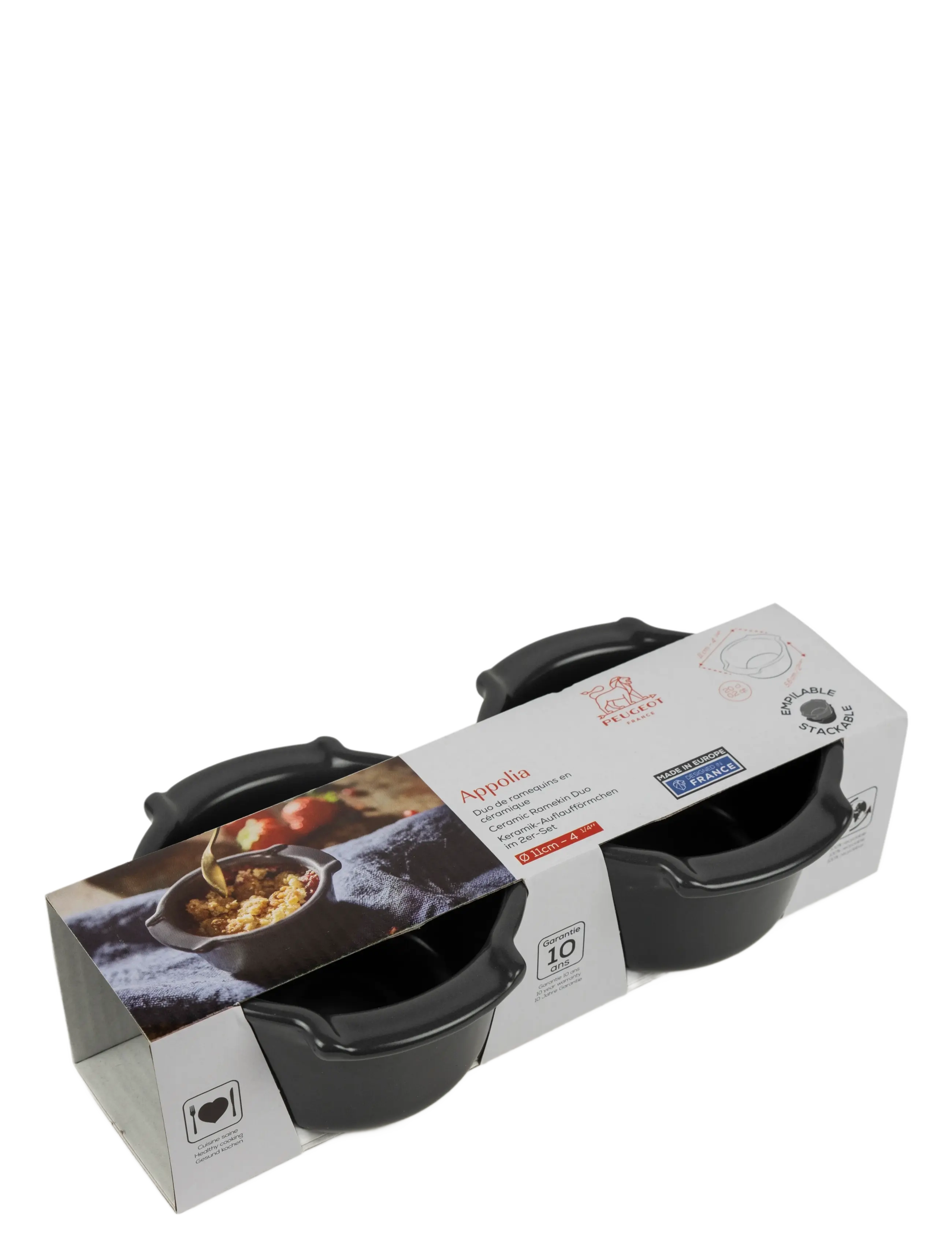 Peugeot - Appolia Duo Ramekin 11cm Mat sort - pajad - slate - 1