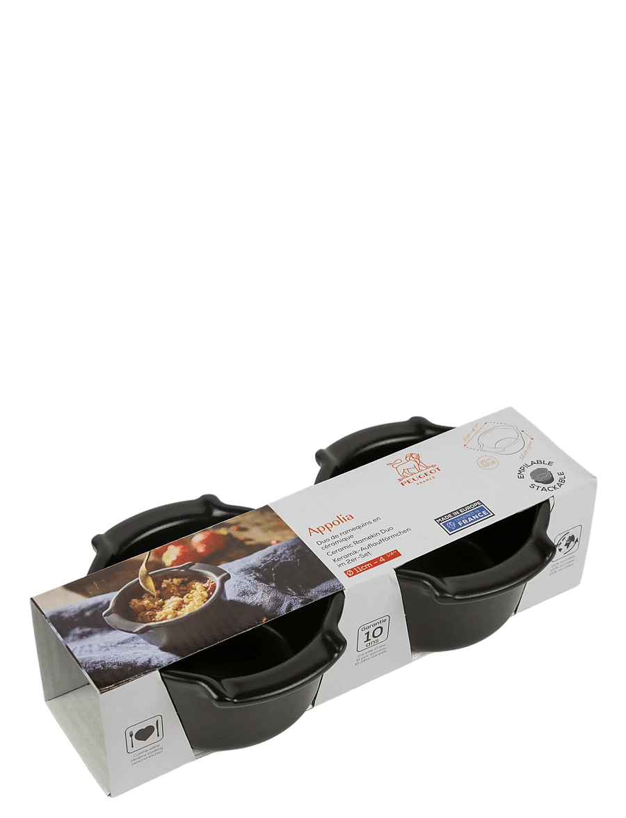 Peugeot - Appolia Duo Ramekin 11cm Sort Satin - troškinių indai - satin black - 1