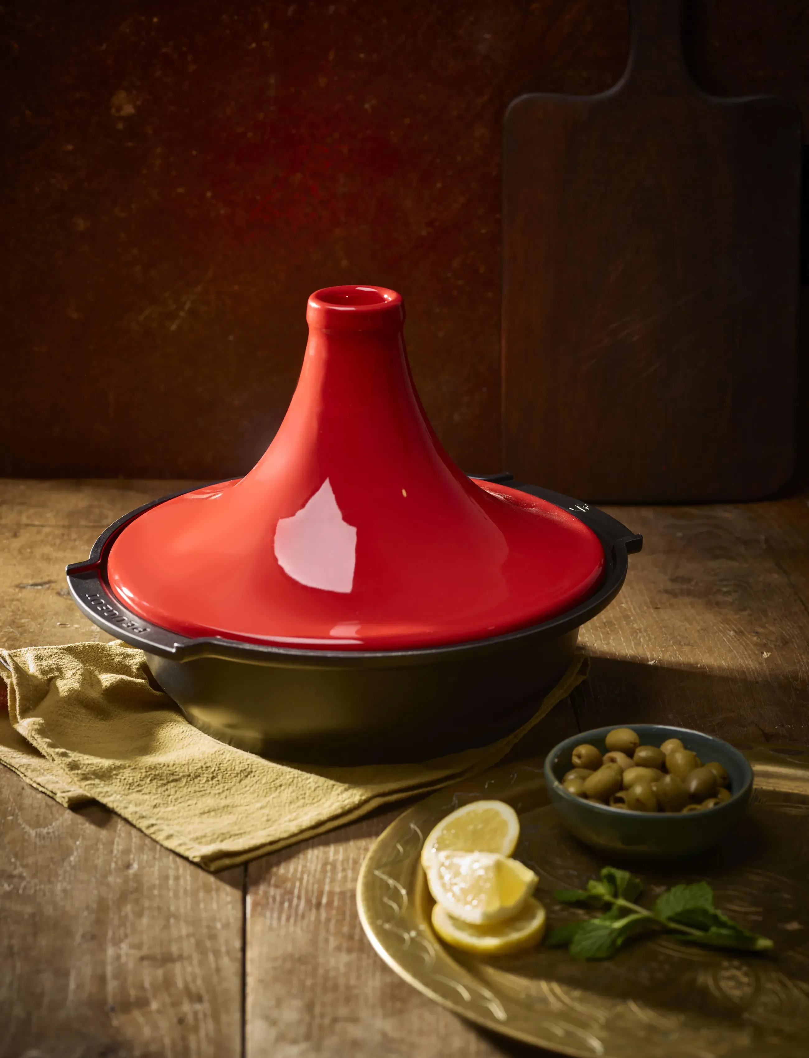 Peugeot Tajine Rød 30 Cm., cm, Pots & Pans, Rot - Casserole Dishes, Homeware