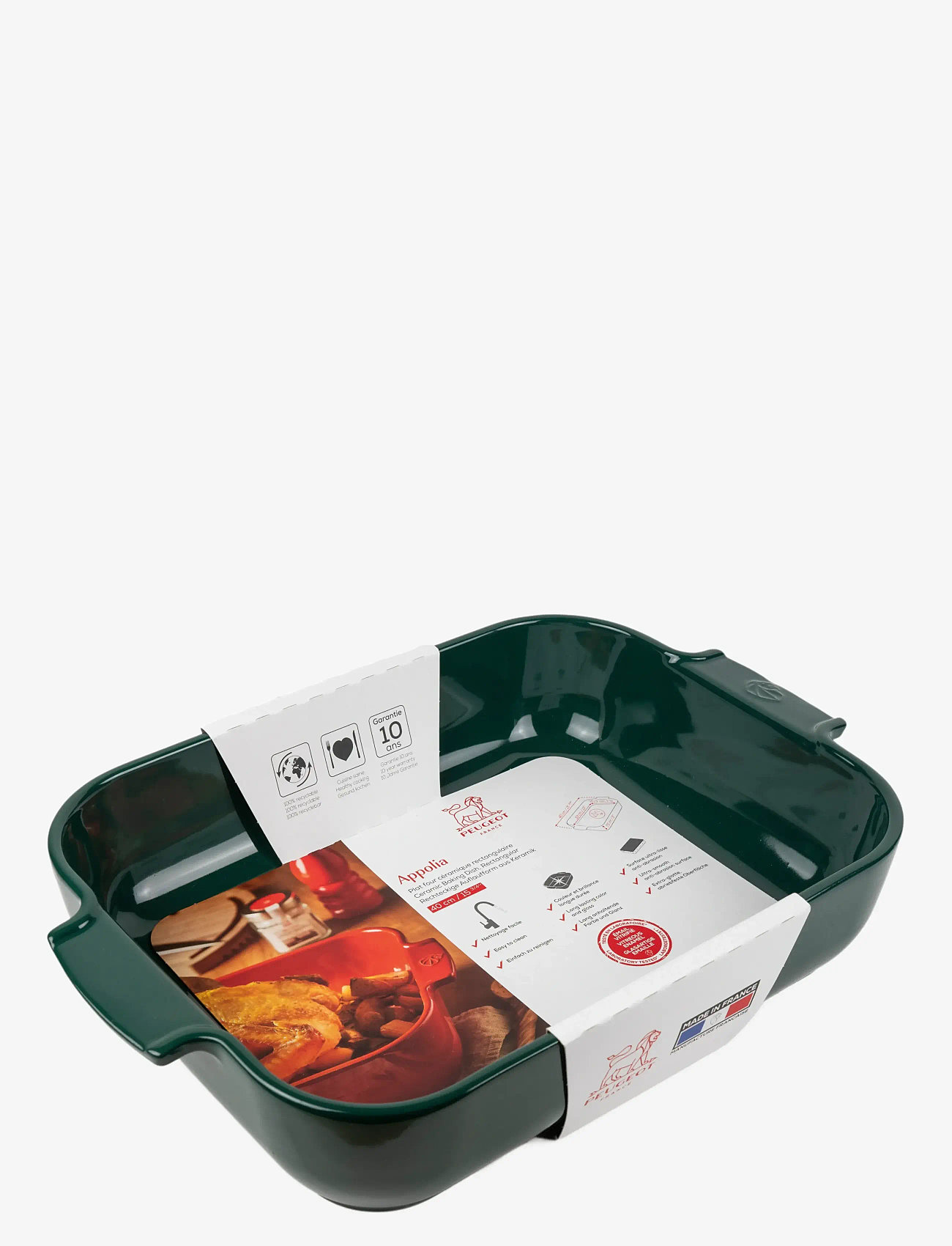 Peugeot - Appolia rectangular oven dish 40cm green - alla hjärtans dag-presenter - forest green - 1