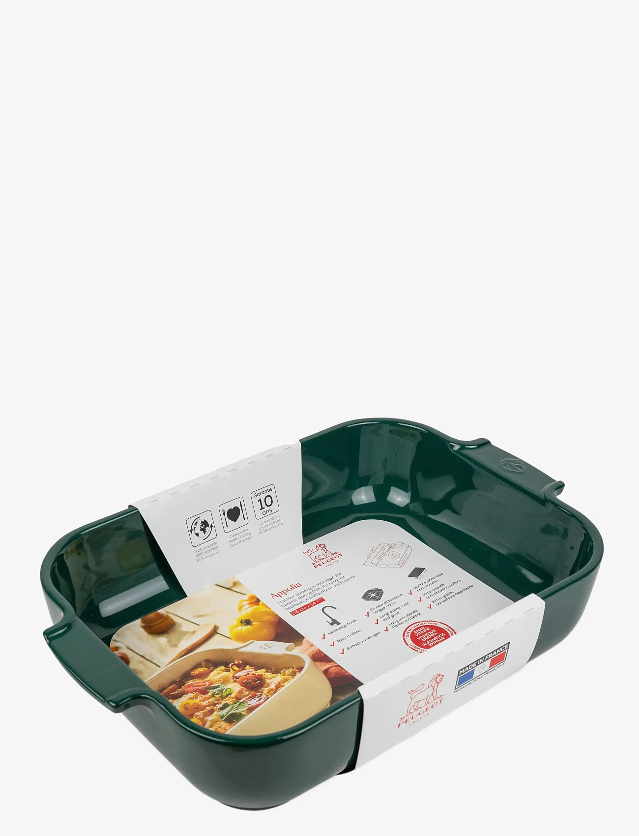 Peugeot - Appolia Rektangulært ovnfad 36 cm grøn - valentinsgaver - forest green - 1