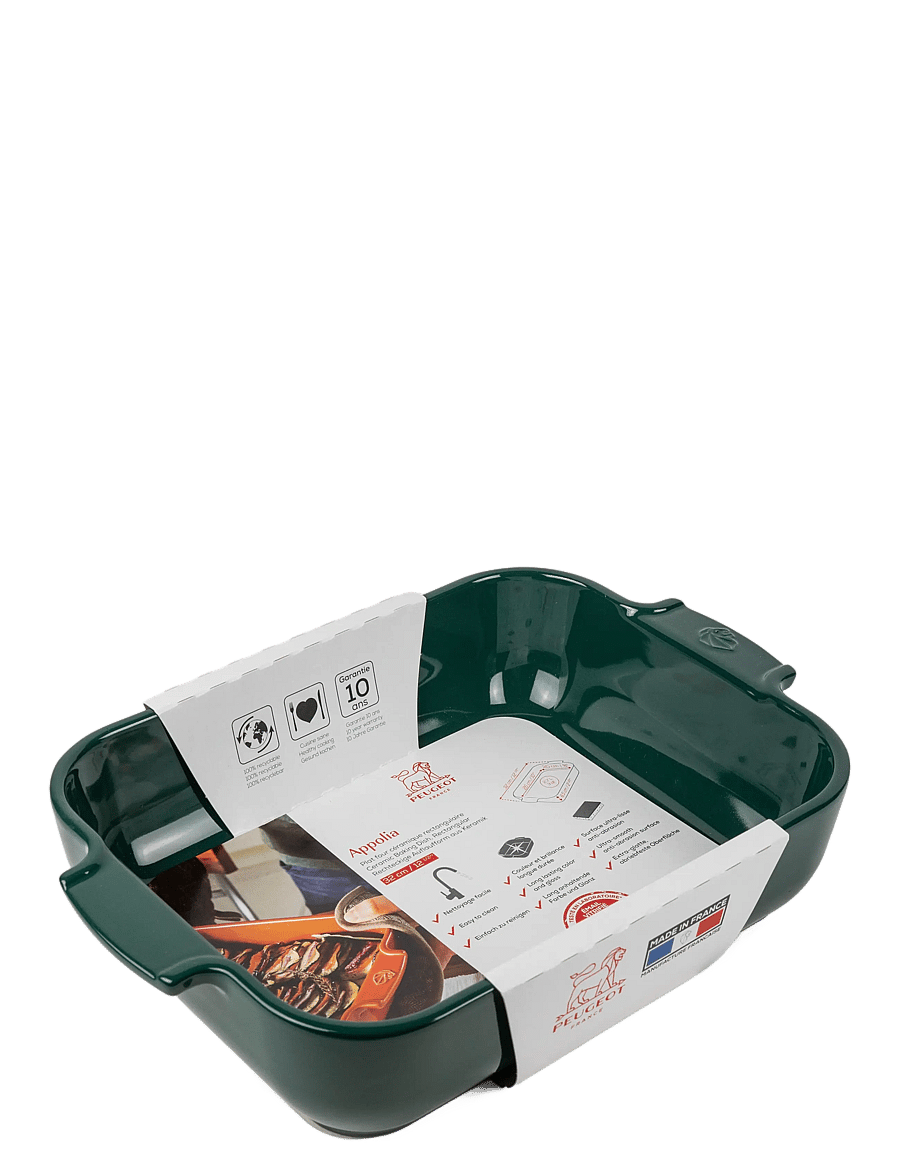 Peugeot - Appolia Rektangulært ovnfad 32 cm grøn - ofenformen - forest green - 1