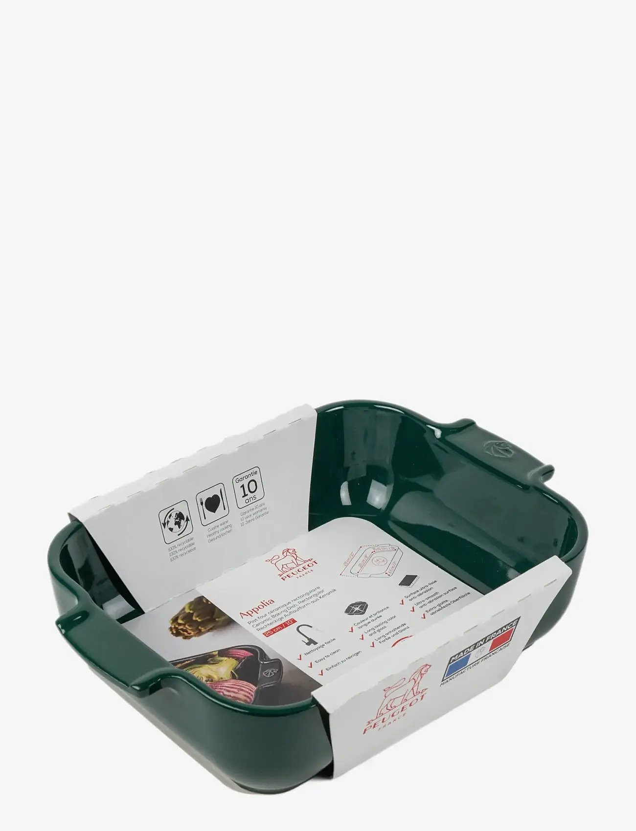Peugeot - Appolia Rectangular oven dish 25 cm green - uunivuoat - forest green - 1