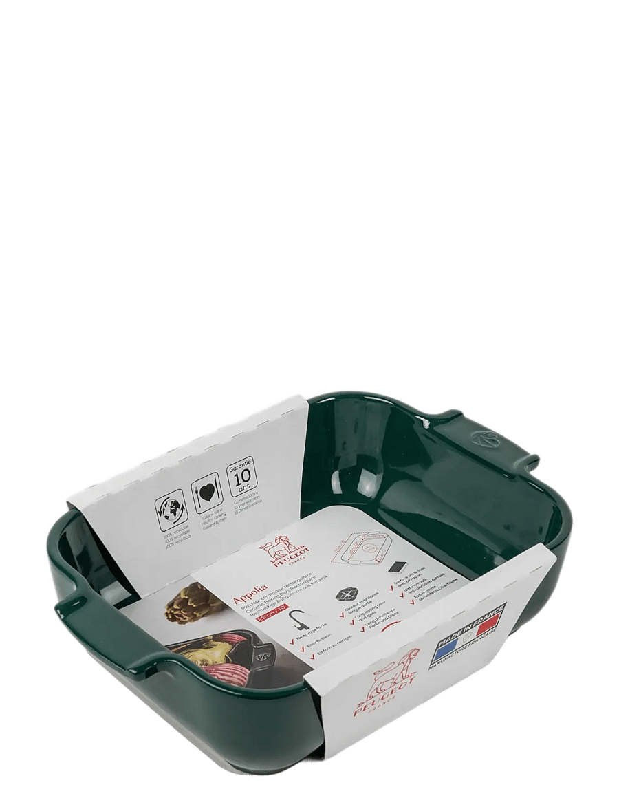Peugeot - Appolia Rektangulært ovnfad 25 cm grøn - ahjuvormid - forest green - 1