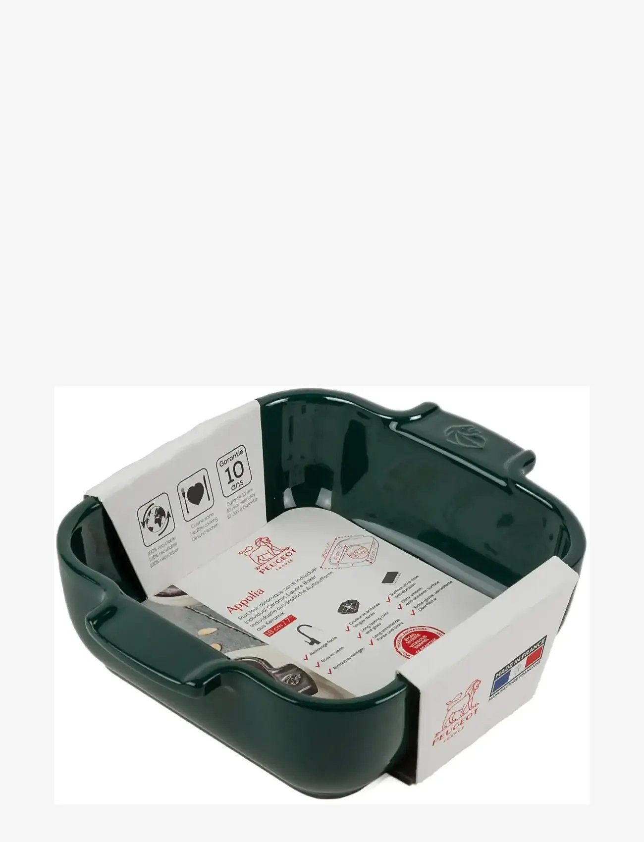 Peugeot - Appolia Square oven dish 18 cm green - nach preis einkaufen - forest green - 1