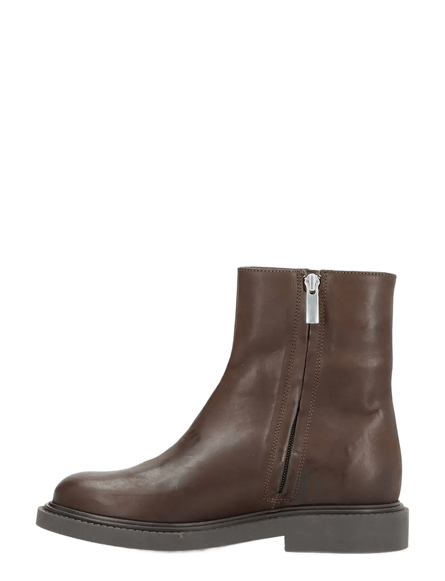 phenumb copenhagen - ALTESSA SOUTH Ankle Leather Boots - flat ankle boots - brown dark - 3