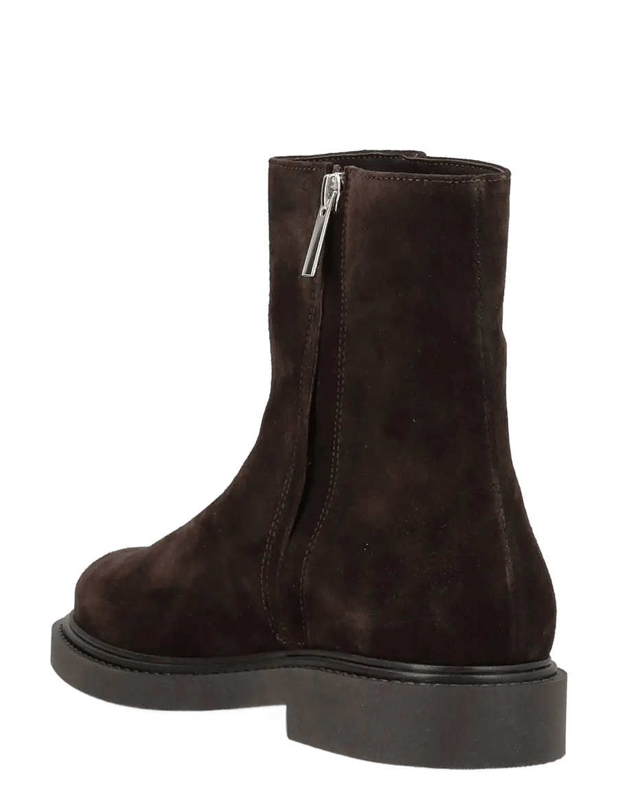 phenumb copenhagen - ALTESSA SOUTH Ankle Suede Boots - flat ankle boots - brown dark - 2
