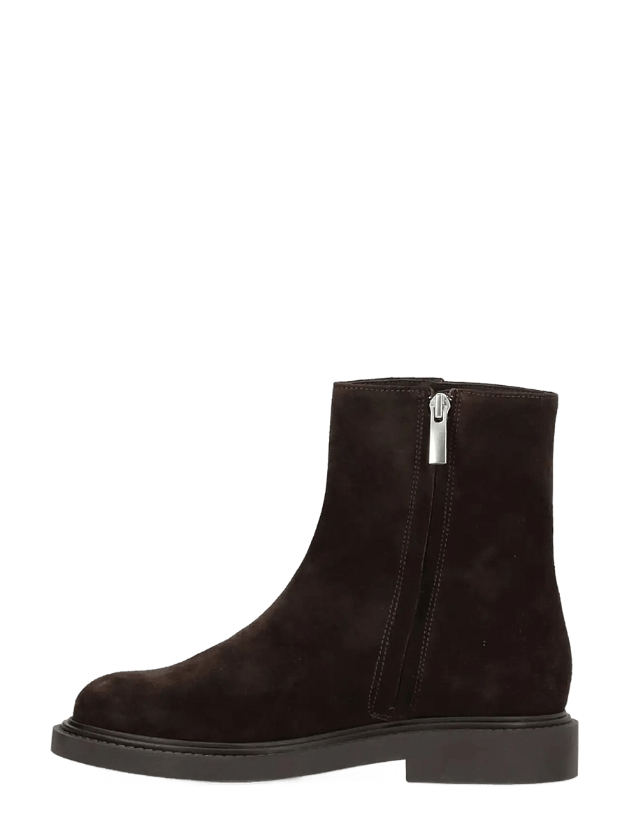 phenumb copenhagen - ALTESSA SOUTH Ankle Suede Boots - flat ankle boots - brown dark - 3