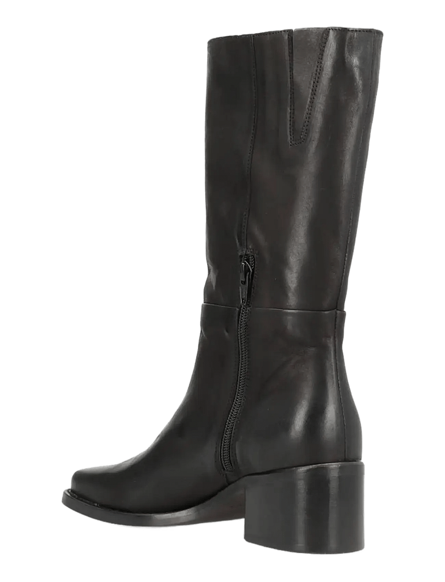 phenumb copenhagen - MARTINA SQUARE Mid-high Leather Boots - stövletter - black - 2