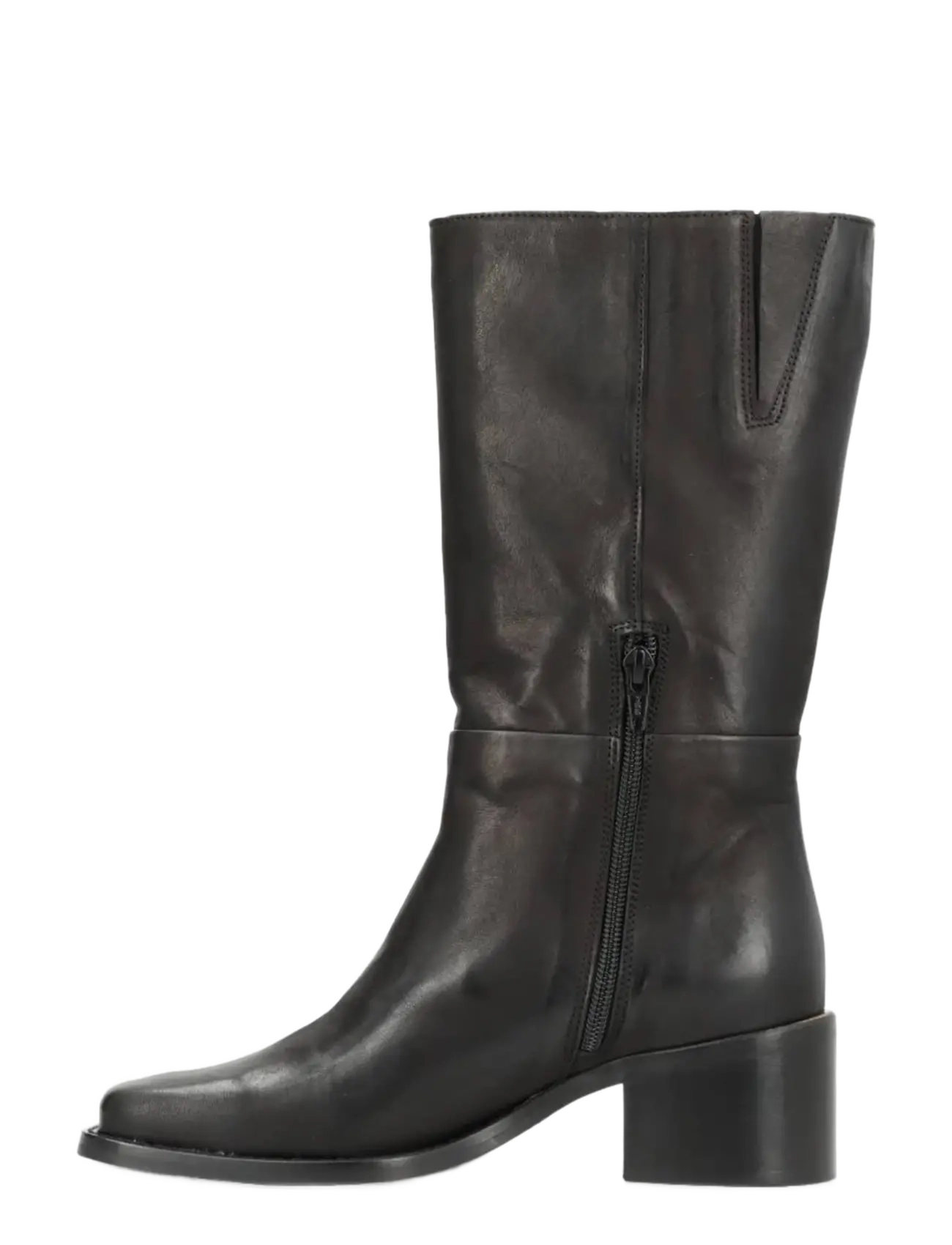 phenumb copenhagen - MARTINA SQUARE Mid-high Leather Boots - stövletter - black - 3