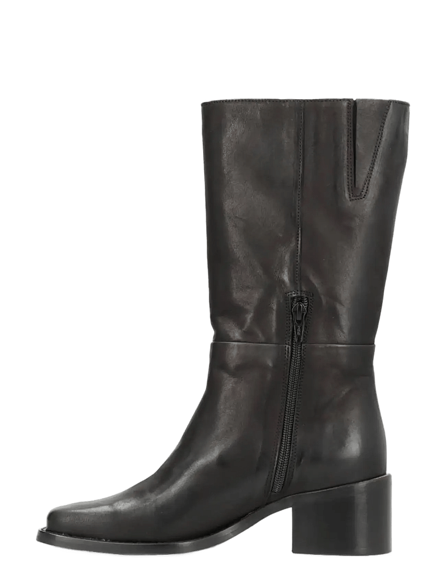 phenumb copenhagen - MARTINA SQUARE Mid-high Leather Boots - stövletter - black - 3