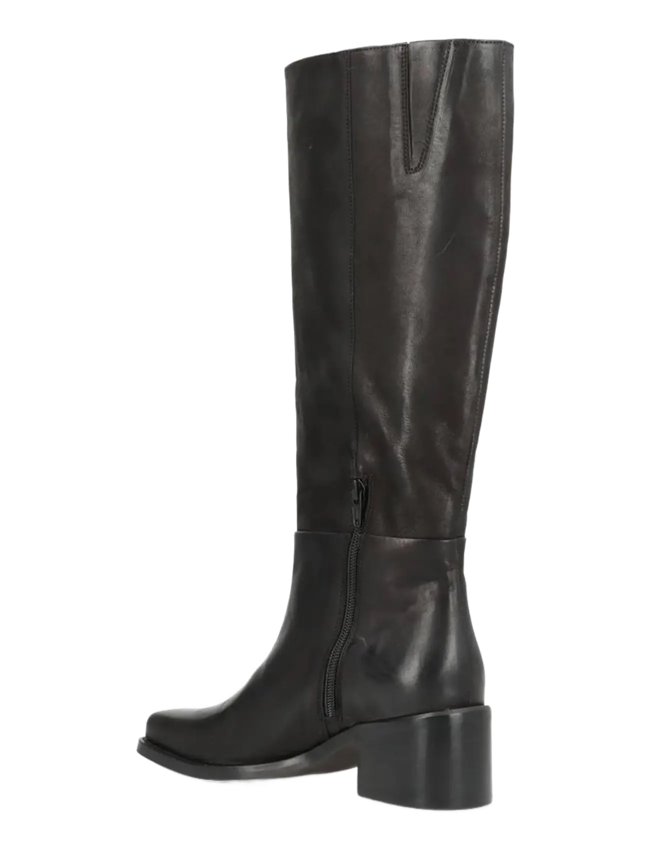phenumb copenhagen - MARTINA SQUARE Long Leather Boots - põlveni saapad - black - 3