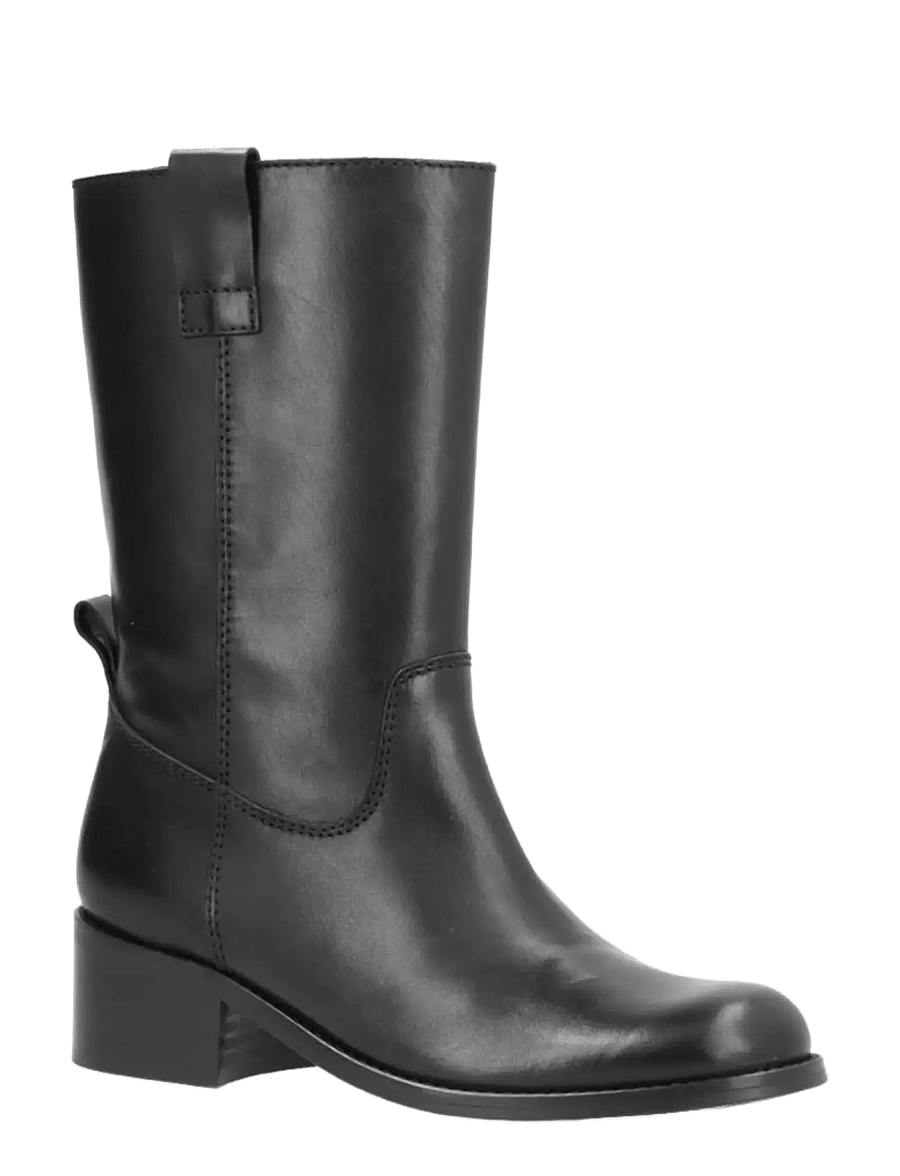 phenumb copenhagen - MARTINA Mid-High Leather Boots - flade ankelstøvler - black - 1