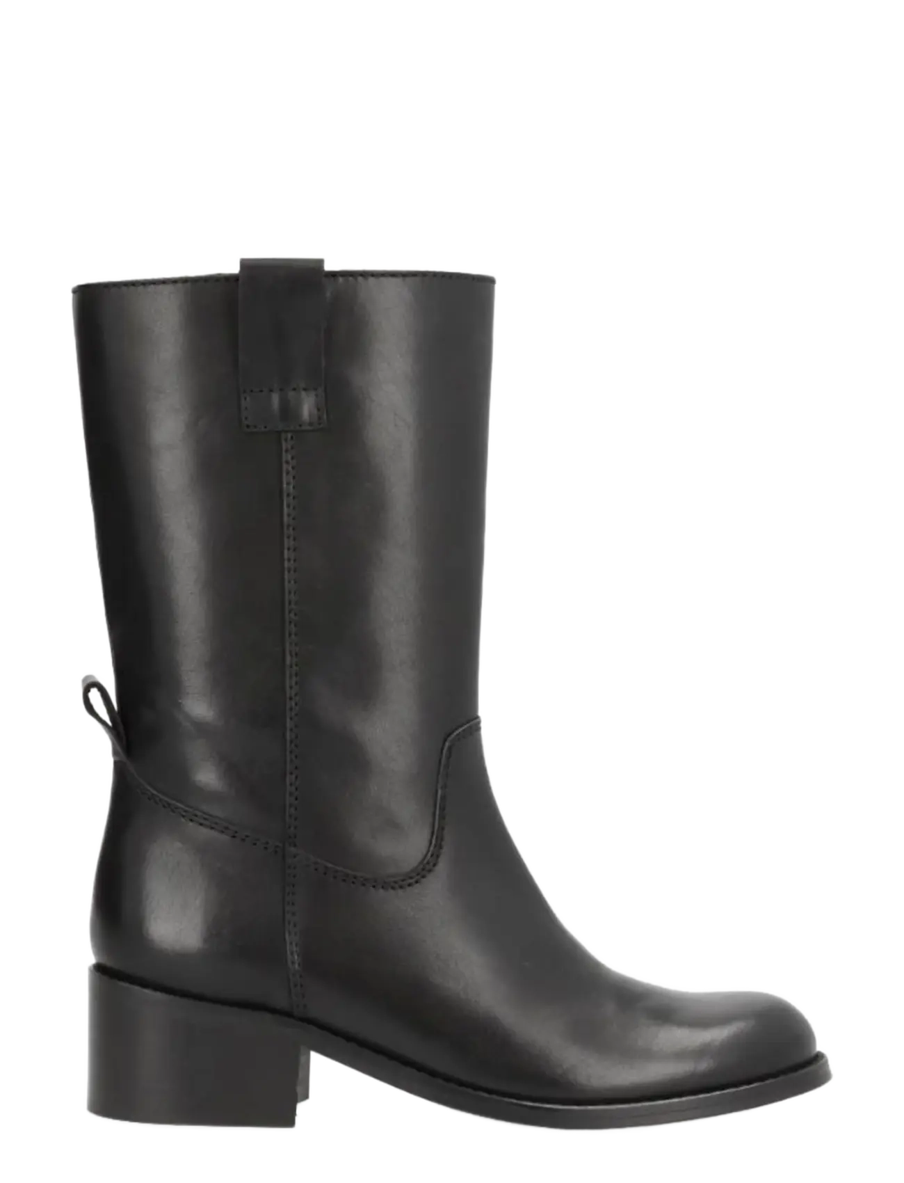 phenumb copenhagen - MARTINA Mid-High Leather Boots - flache stiefeletten - black - 2