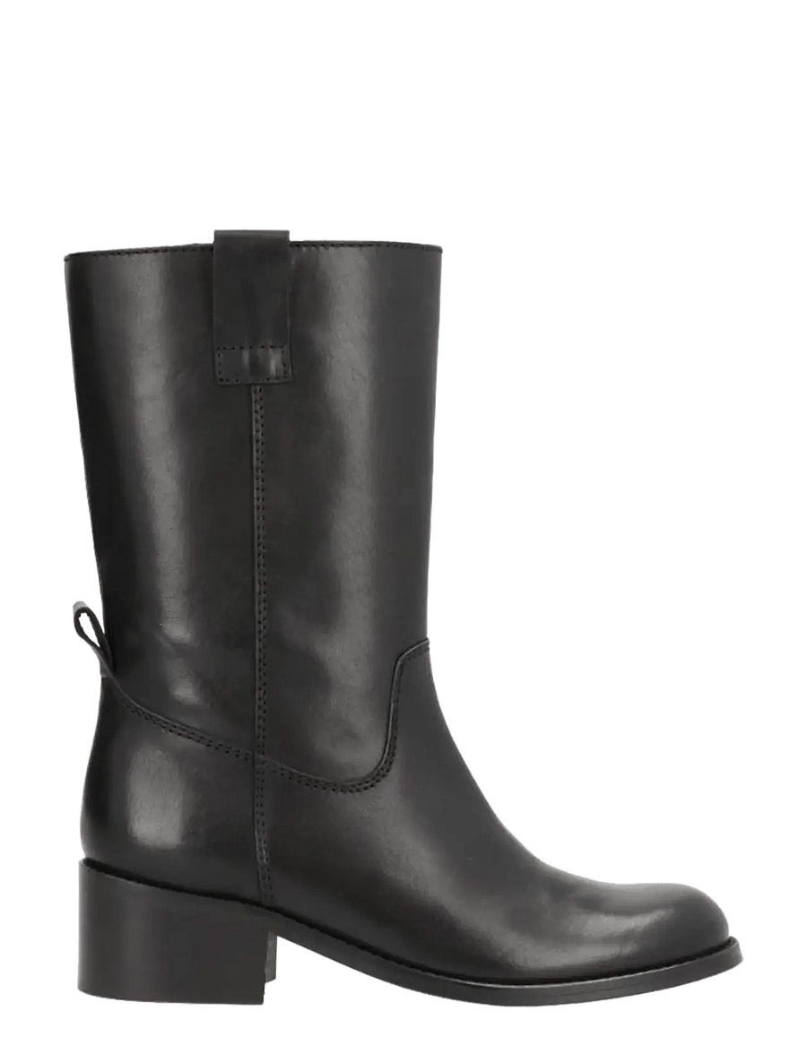 phenumb copenhagen - MARTINA Mid-High Leather Boots - flade ankelstøvler - black - 2