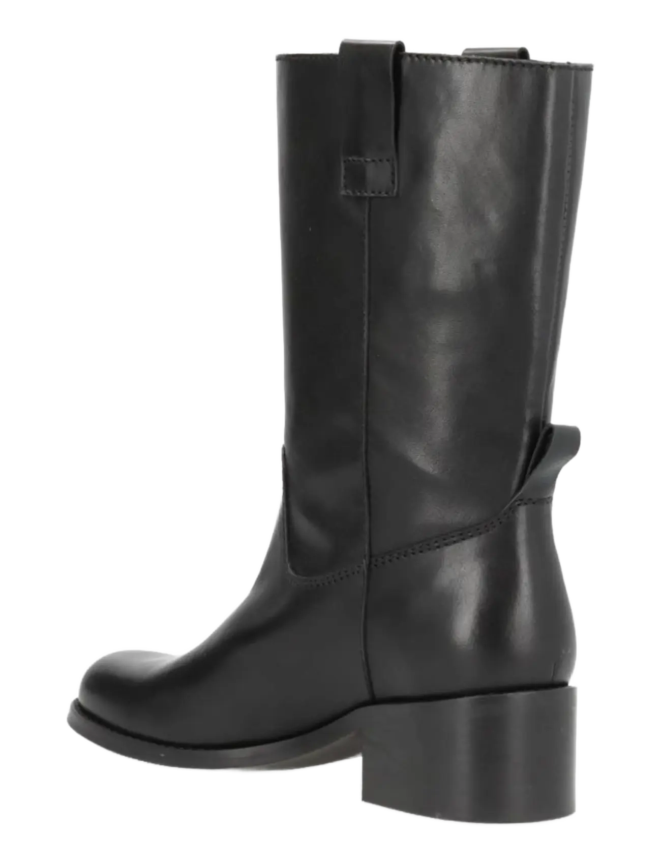 phenumb copenhagen - MARTINA Mid-High Leather Boots - flache stiefeletten - black - 3