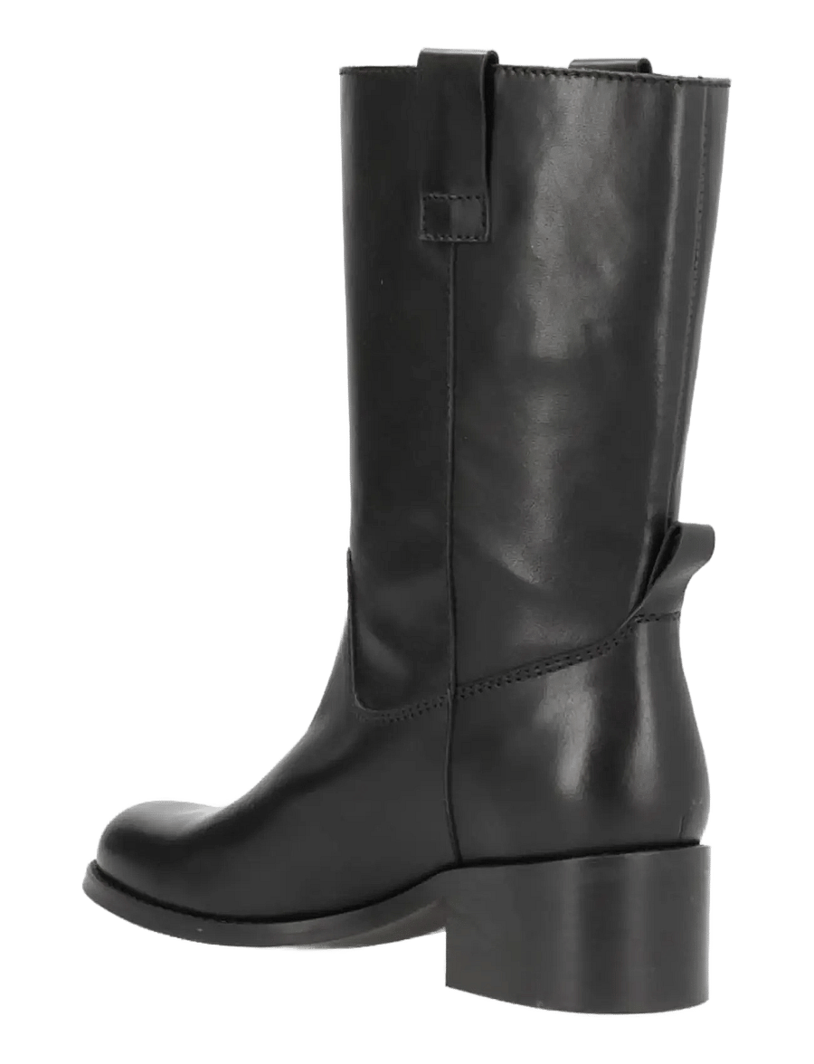 phenumb copenhagen - MARTINA Mid-High Leather Boots - flade ankelstøvler - black - 3