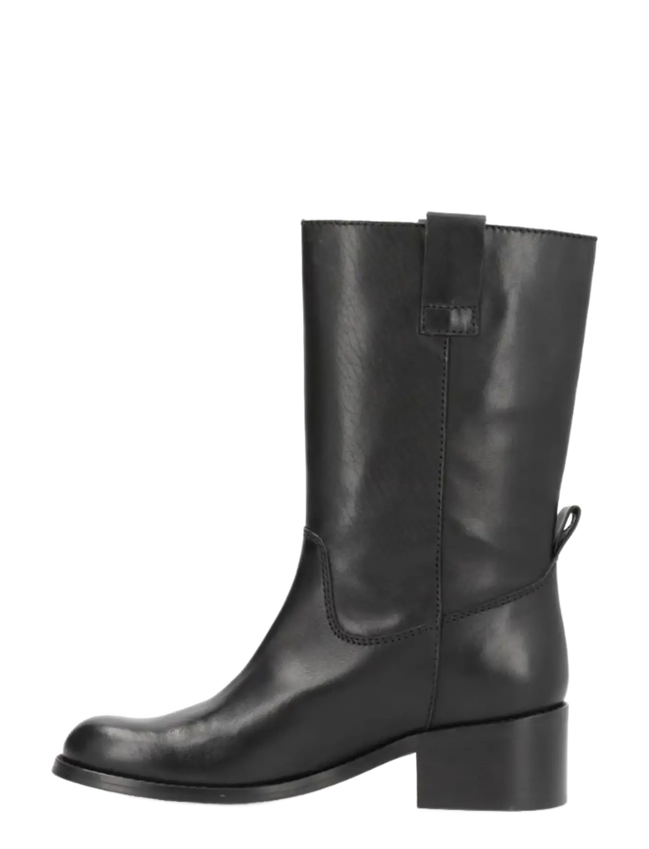 phenumb copenhagen - MARTINA Mid-High Leather Boots - flache stiefeletten - black - 4