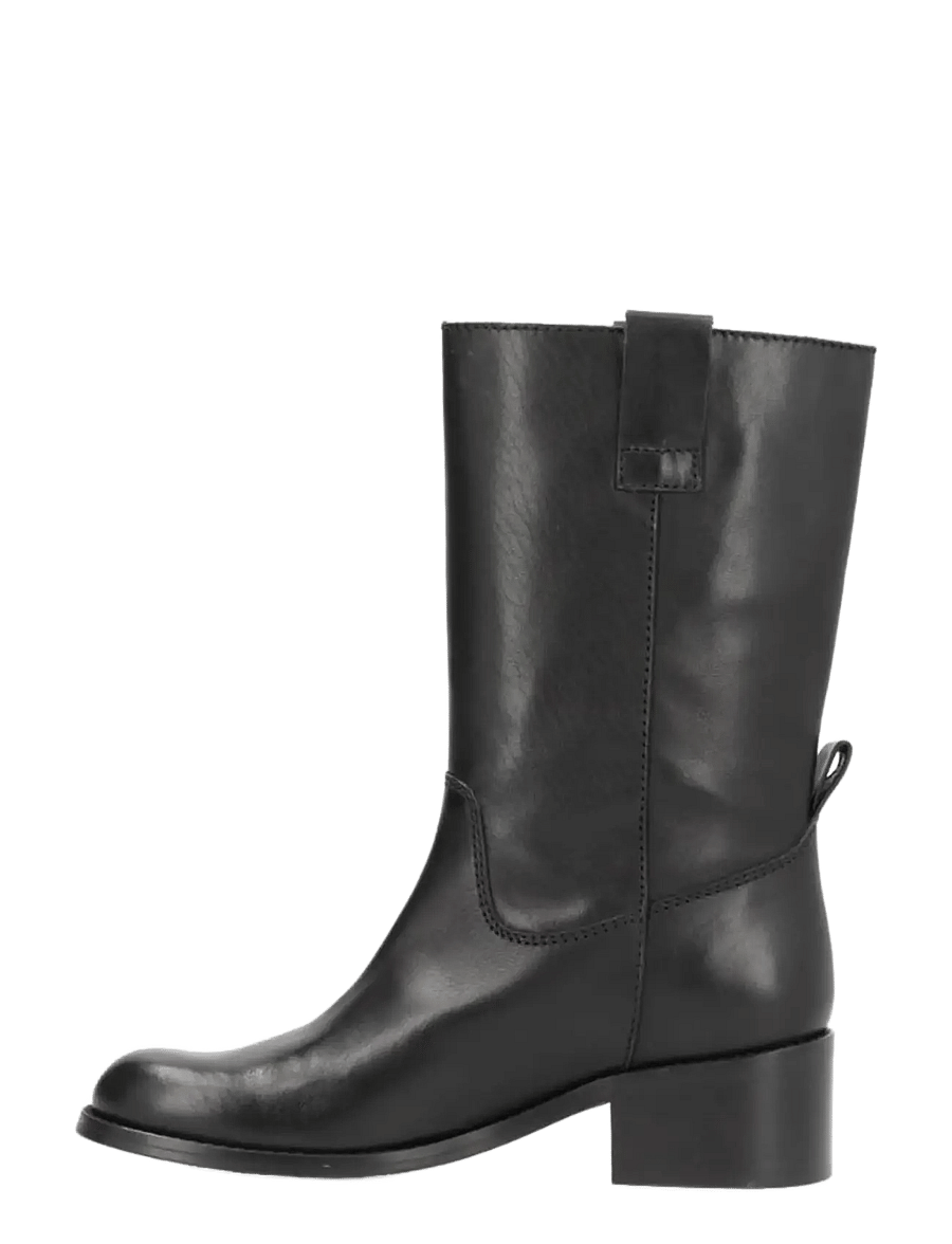 phenumb copenhagen - MARTINA Mid-High Leather Boots - flade ankelstøvler - black - 4