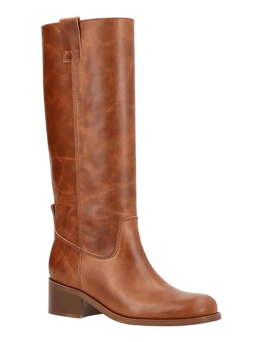 phenumb copenhagen - MARTINA Long Leather Boots - kniehohe stiefel - cognac - 1