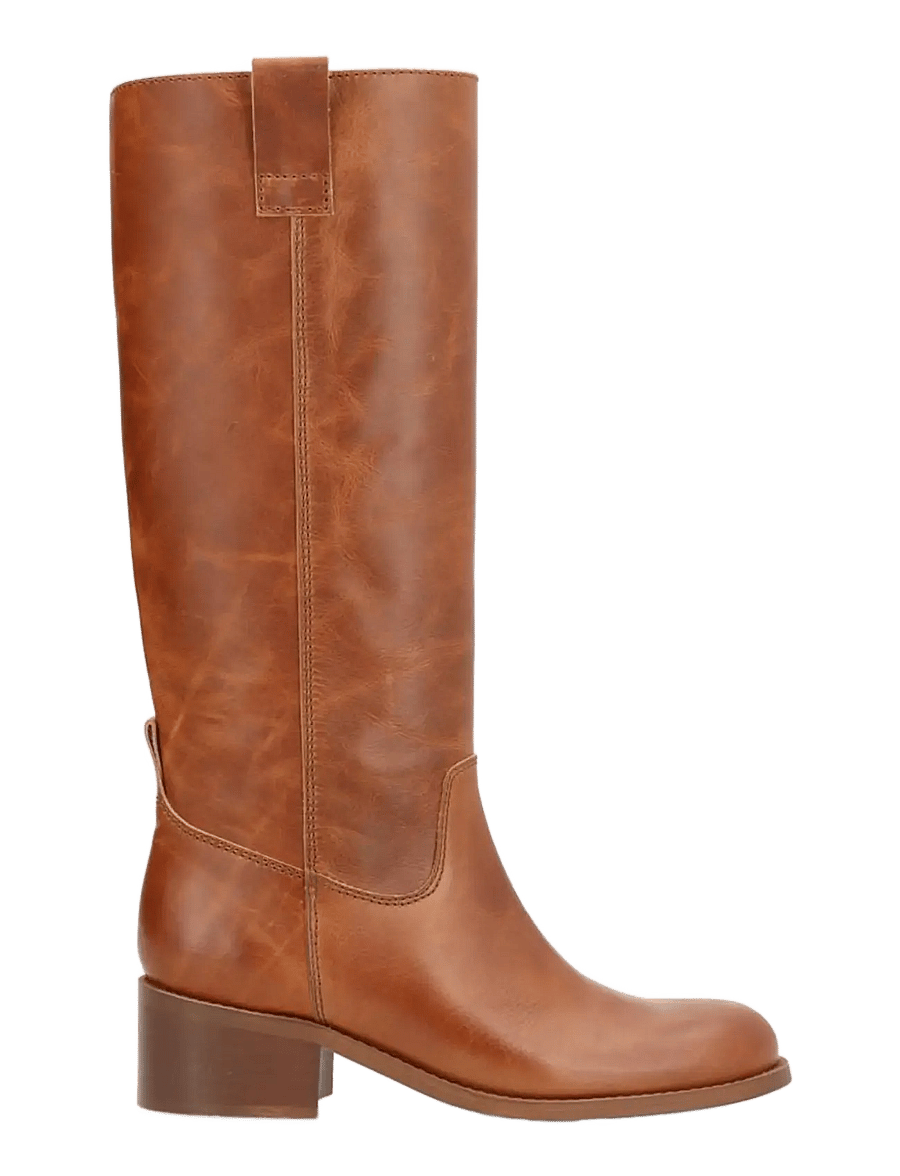 phenumb copenhagen - MARTINA Long Leather Boots - kniehohe stiefel - cognac - 2