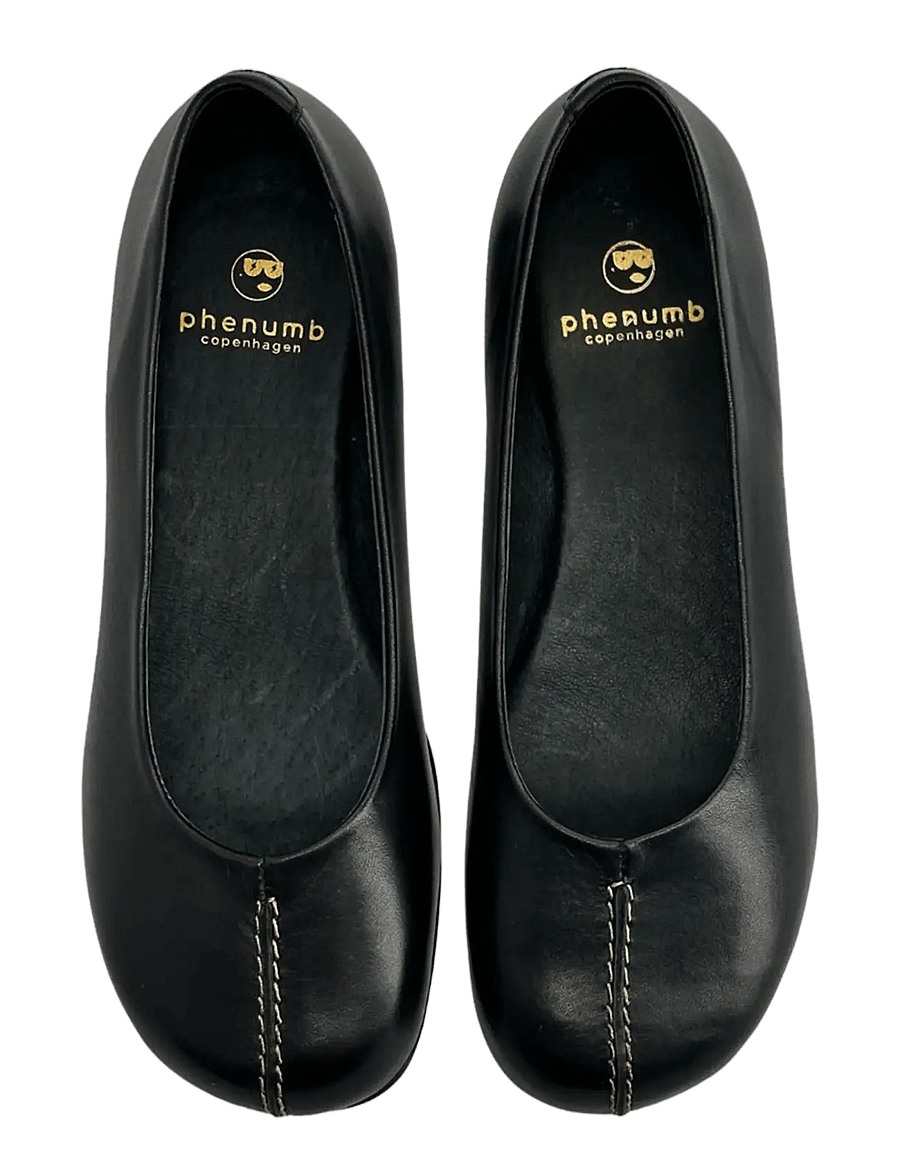 phenumb copenhagen - WHISBARE Ballerina Leather Shoes - særlige begivenheder - black - 3